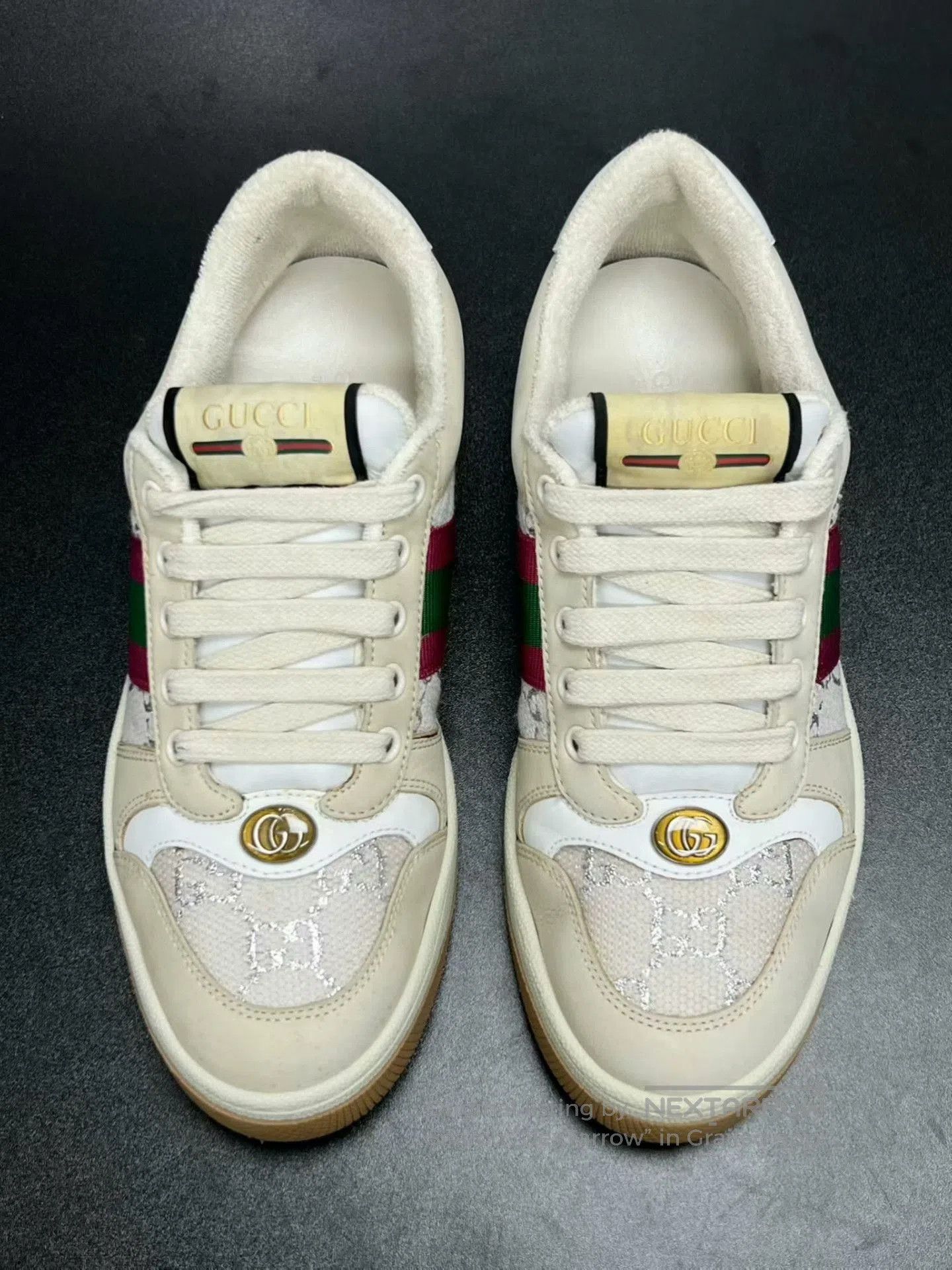 Gucci gucci screener sneakers in beige color. Size US 6.5 / EU 39-40 - 3 Thumbnail