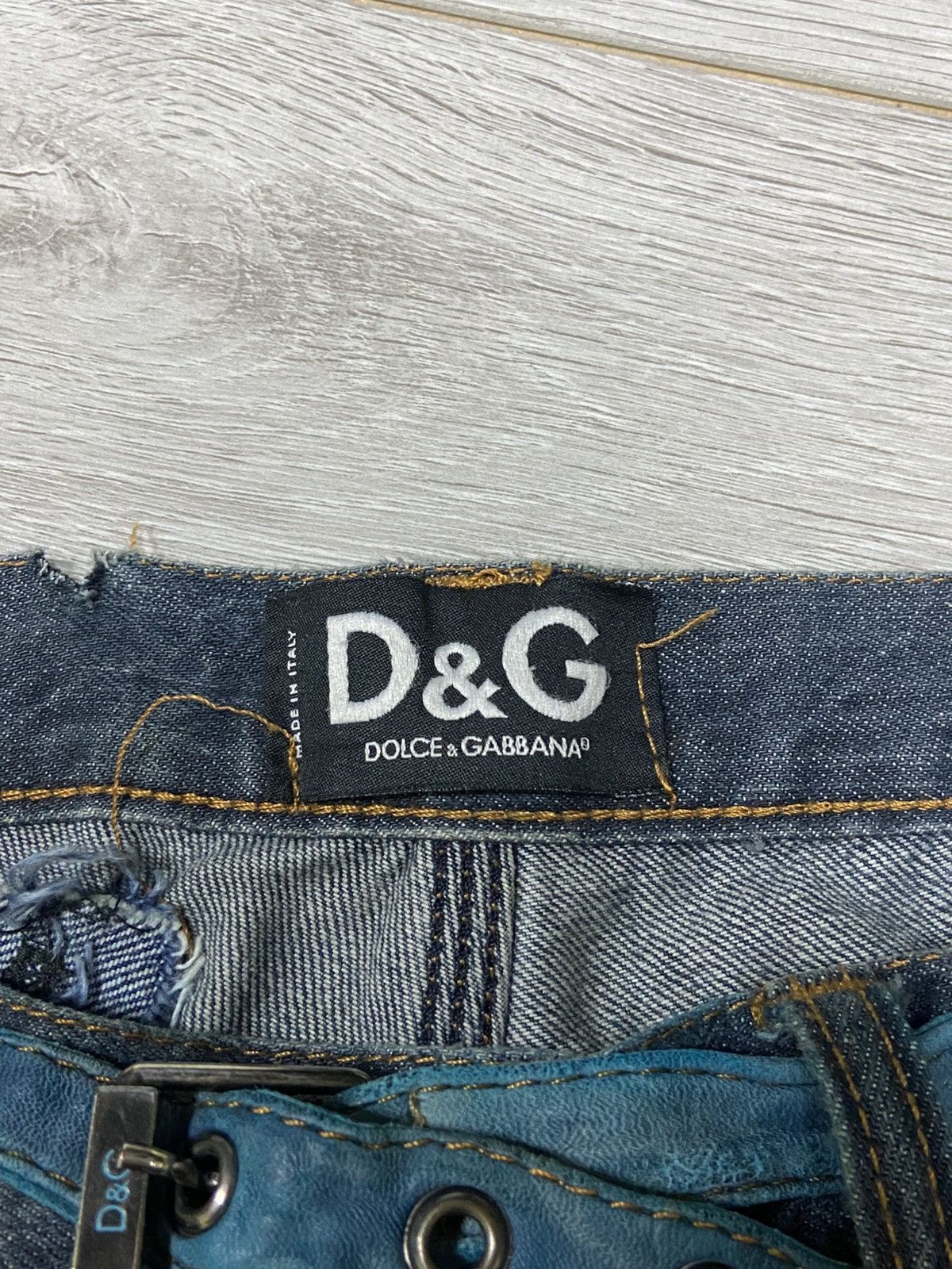 Dolce & Gabbana Dolce&Gabbana Y2K vintage zippers belted denim pants jeans Size US 32 / EU 48 - 8 Thumbnail