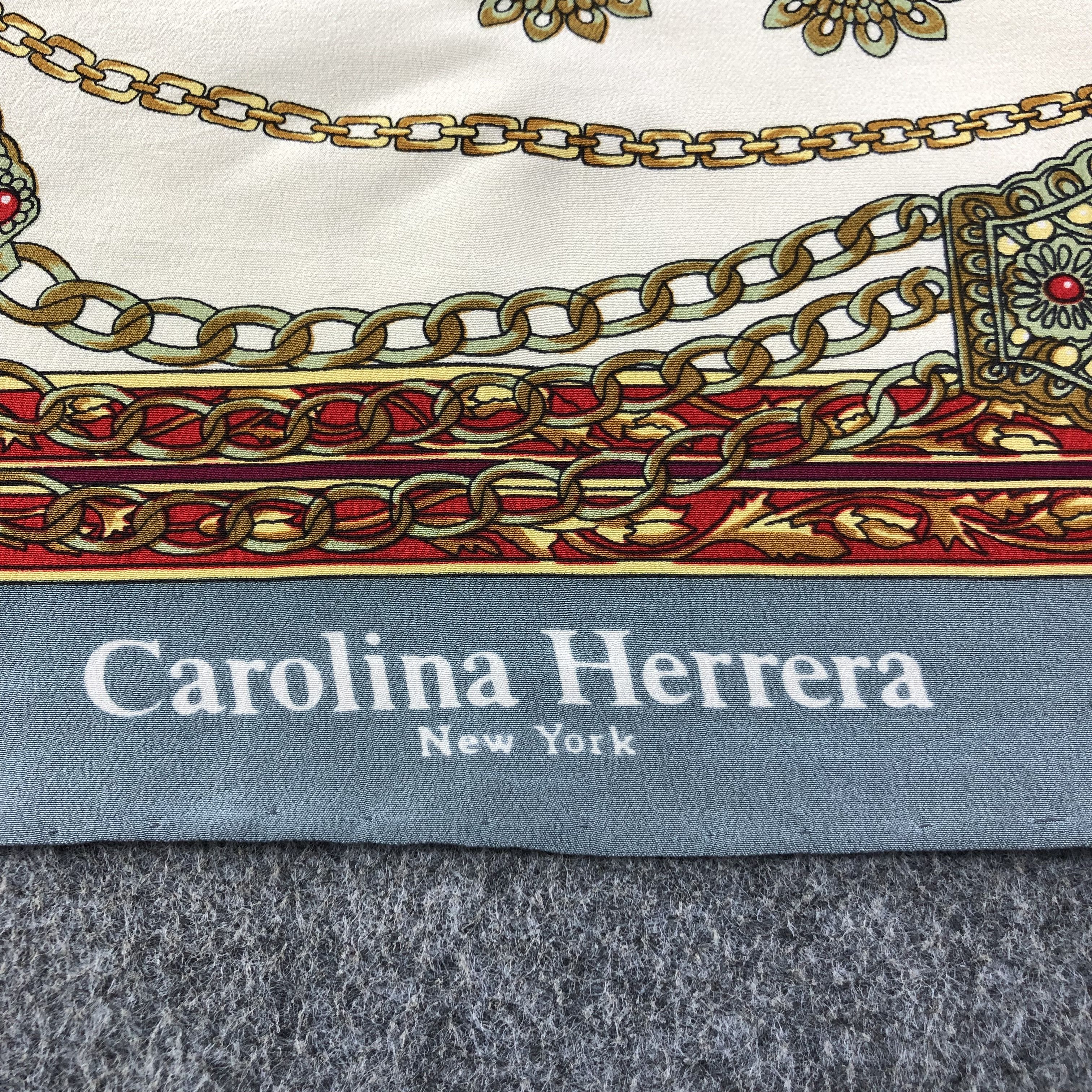 Carolina Herrera Vintage Carolina Herrera Luxury Silk Scarf M454 Size ONE SIZE - 3 Thumbnail