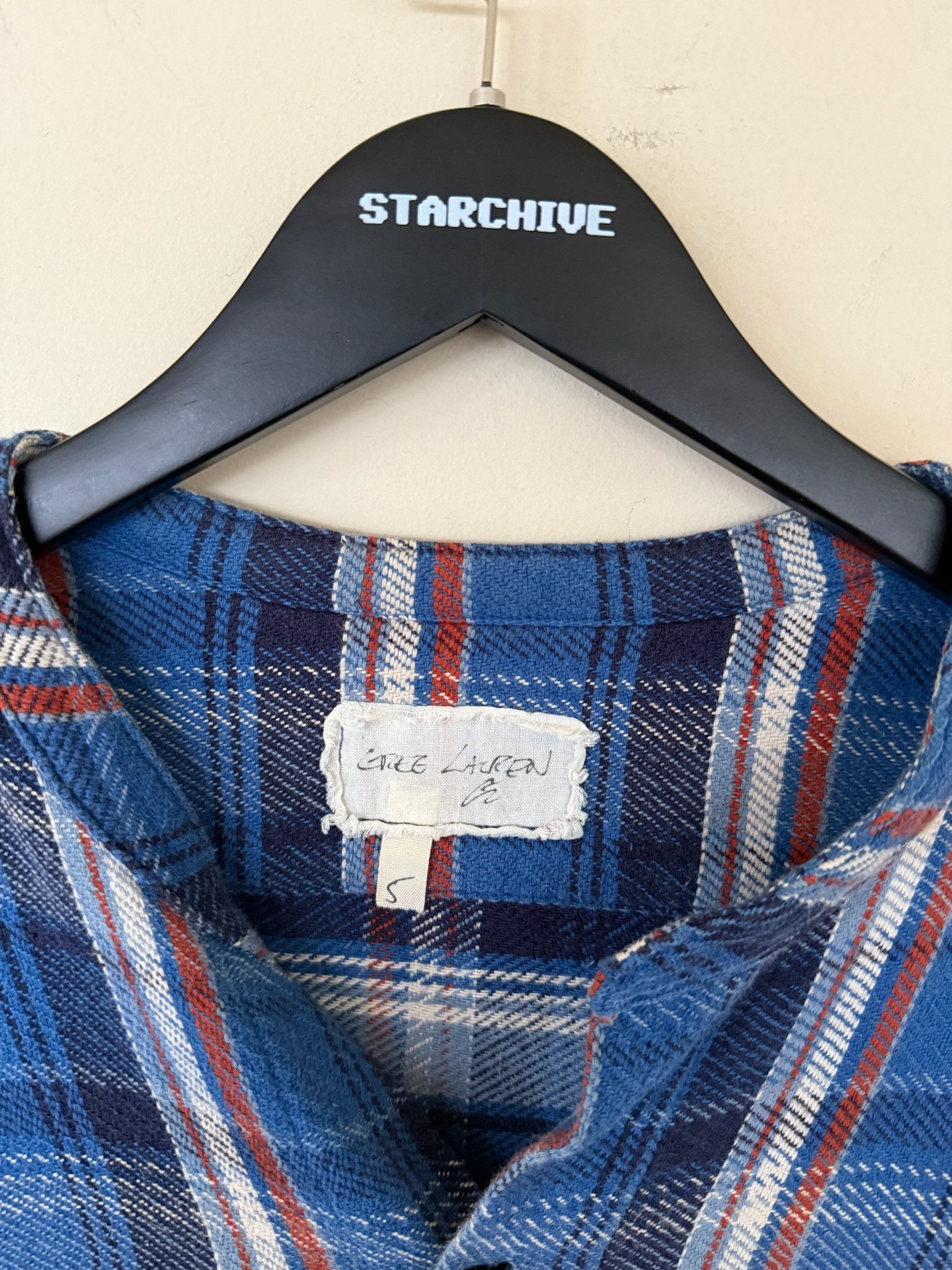 Greg Lauren Greg Lauren Plaid Flannel Blue Size US XXL / EU 58 / 5 - 3 Thumbnail