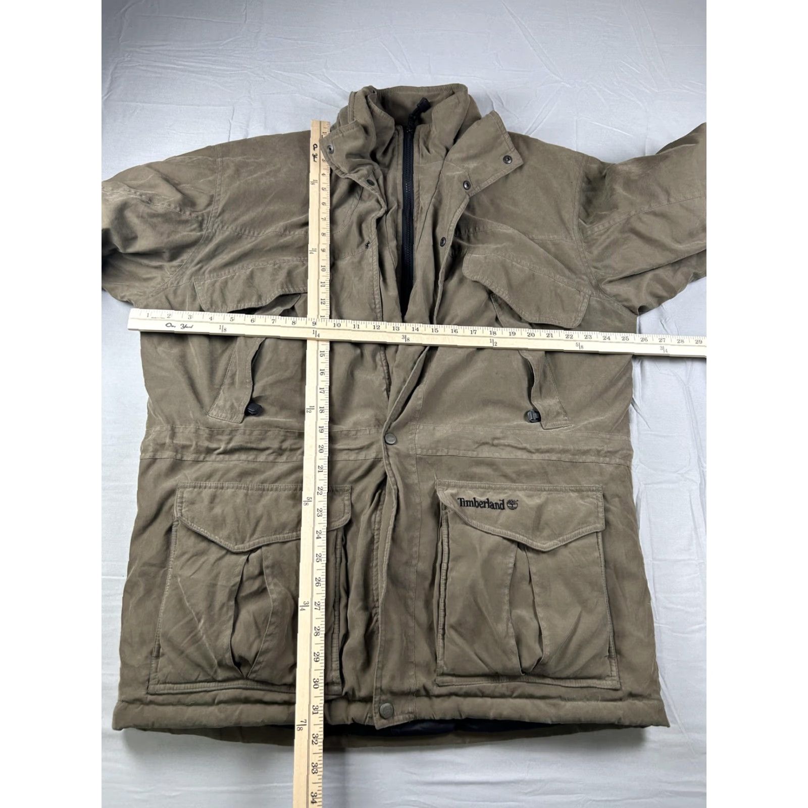 Timberland Timberland Weathergear Coat Mens M Brown Canvas Insulated Parka Workwear Jacket Size US M / EU 48-50 / 2 - 4 Thumbnail