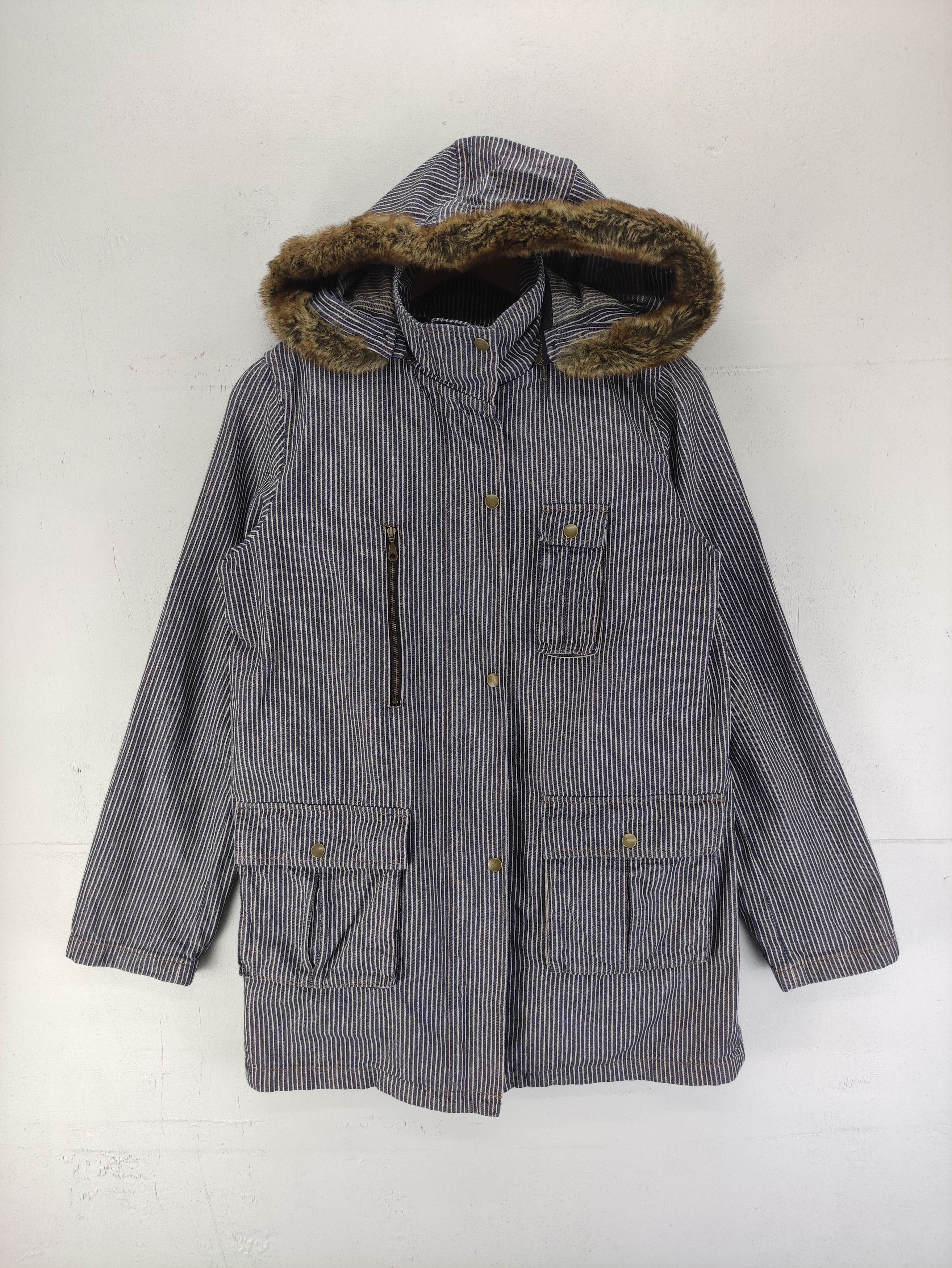 Japanese Brand Vintage Elle Planete Denim Jacket Zipper With Hoodie Size M / US 6-8 / IT 42-44 - 1 Thumbnail