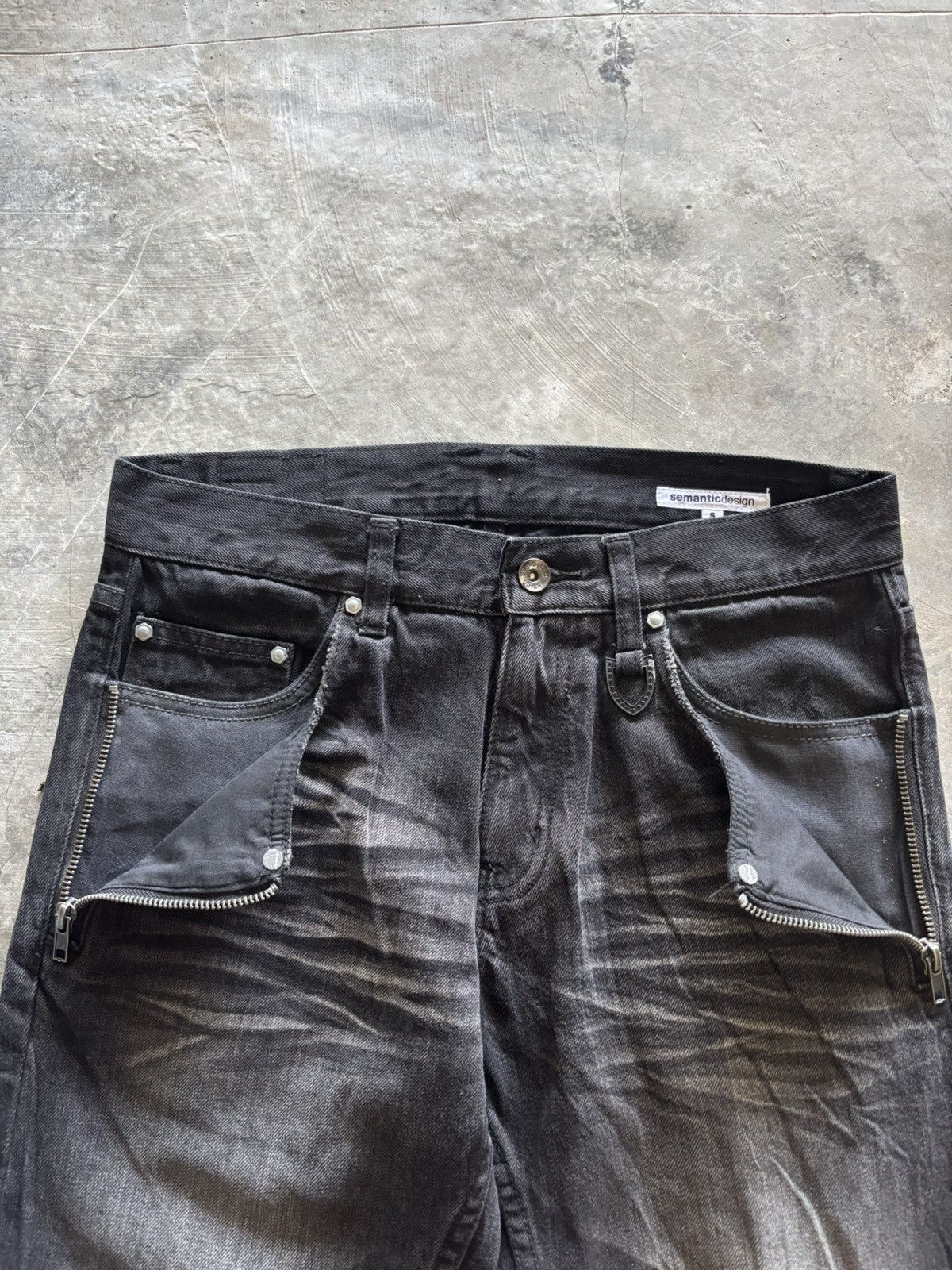 semanticdesign SICK FLARE SEMANTIC DESIGN WASHED FADE JAPANESE GRUNGE PUNK Size US 30 / EU 46 - 12 Thumbnail
