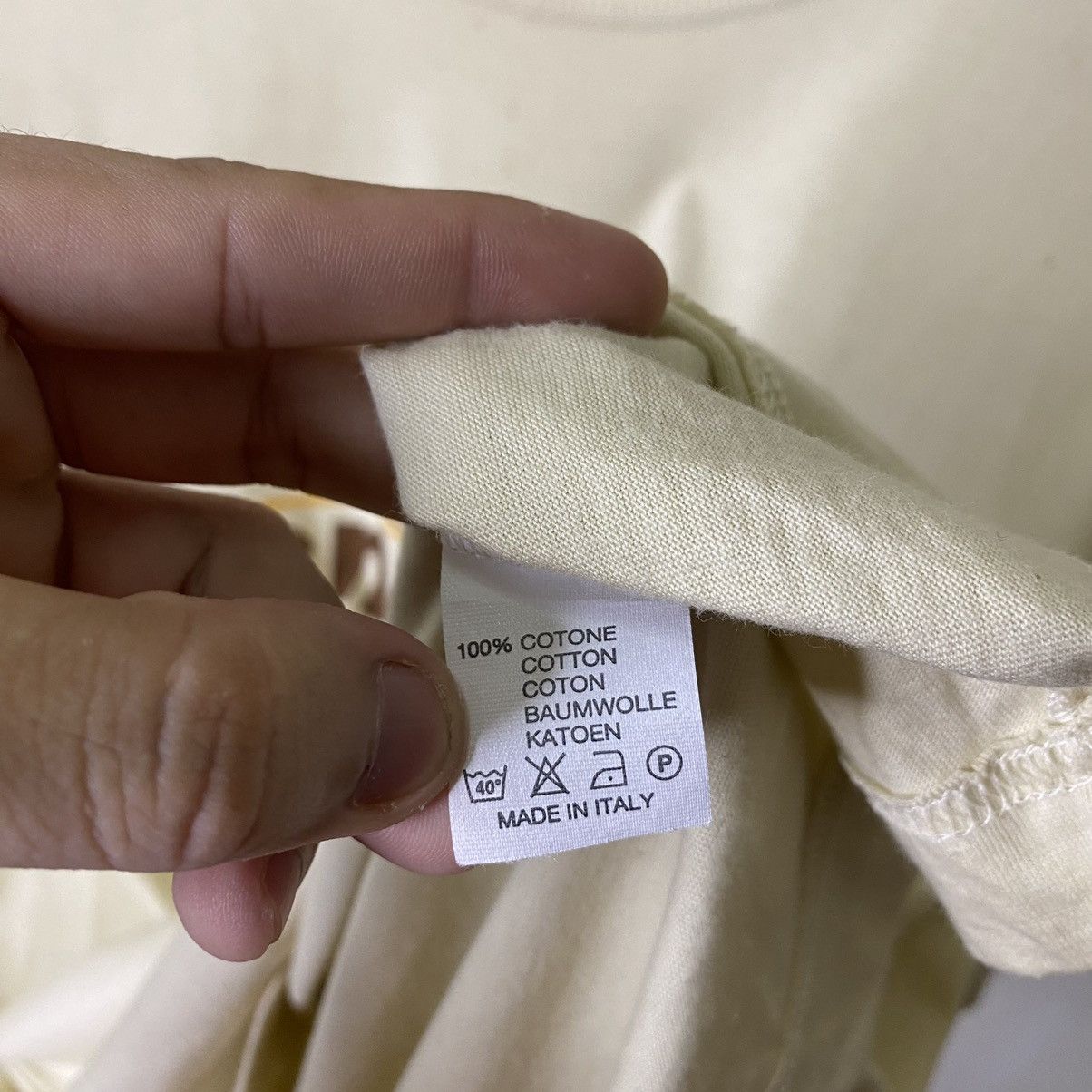 Renoma × Vintage Vintage 1990s Renoma Paris Big Logo T Shirt Size US L / EU 52-54 / 3 - 5 Thumbnail