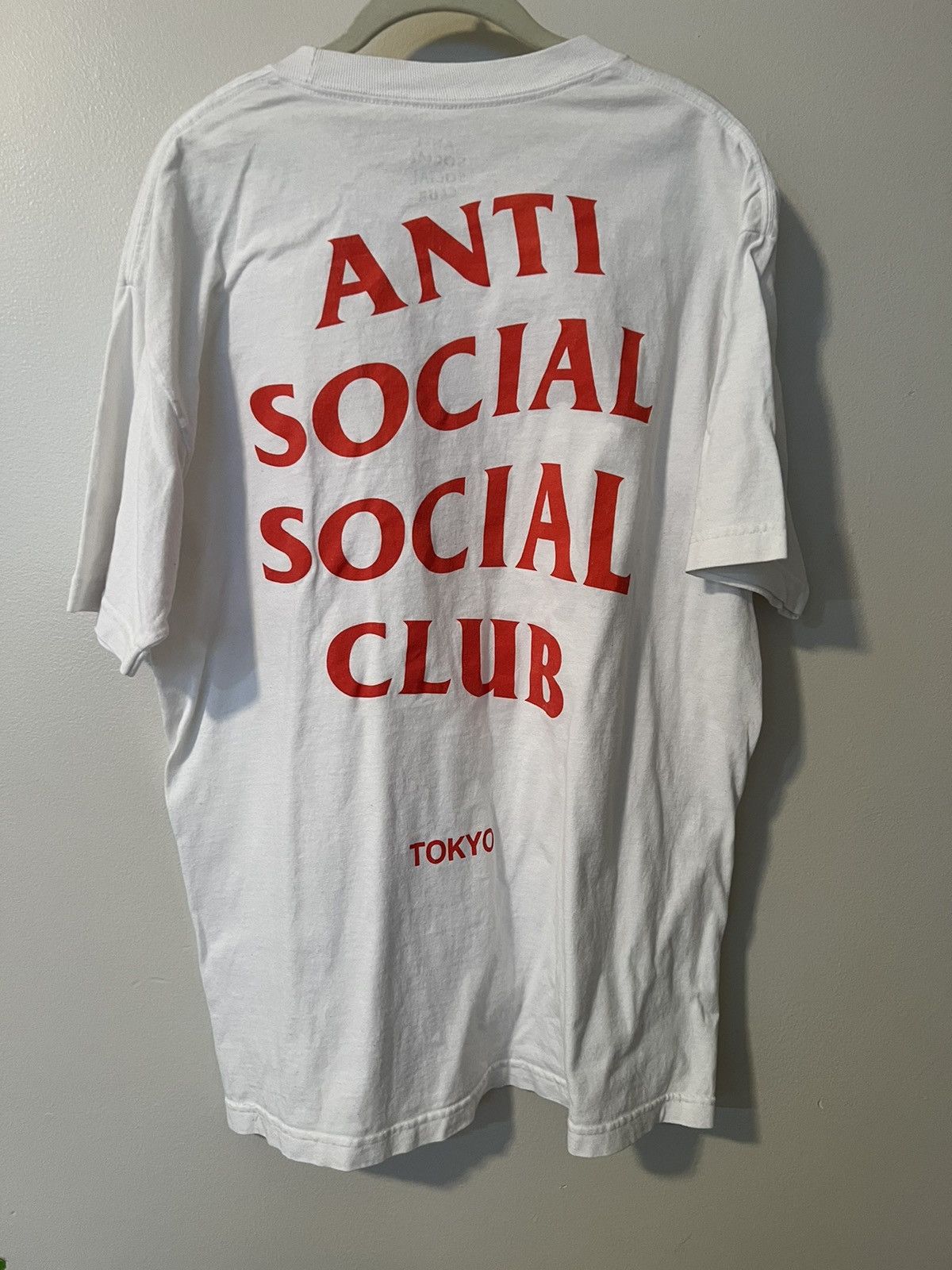 Anti Social Social Club Anti Social Social Club White & Red Tokyo Logo Tee Size L Size US L / EU 52-54 / 3 - 3 Thumbnail