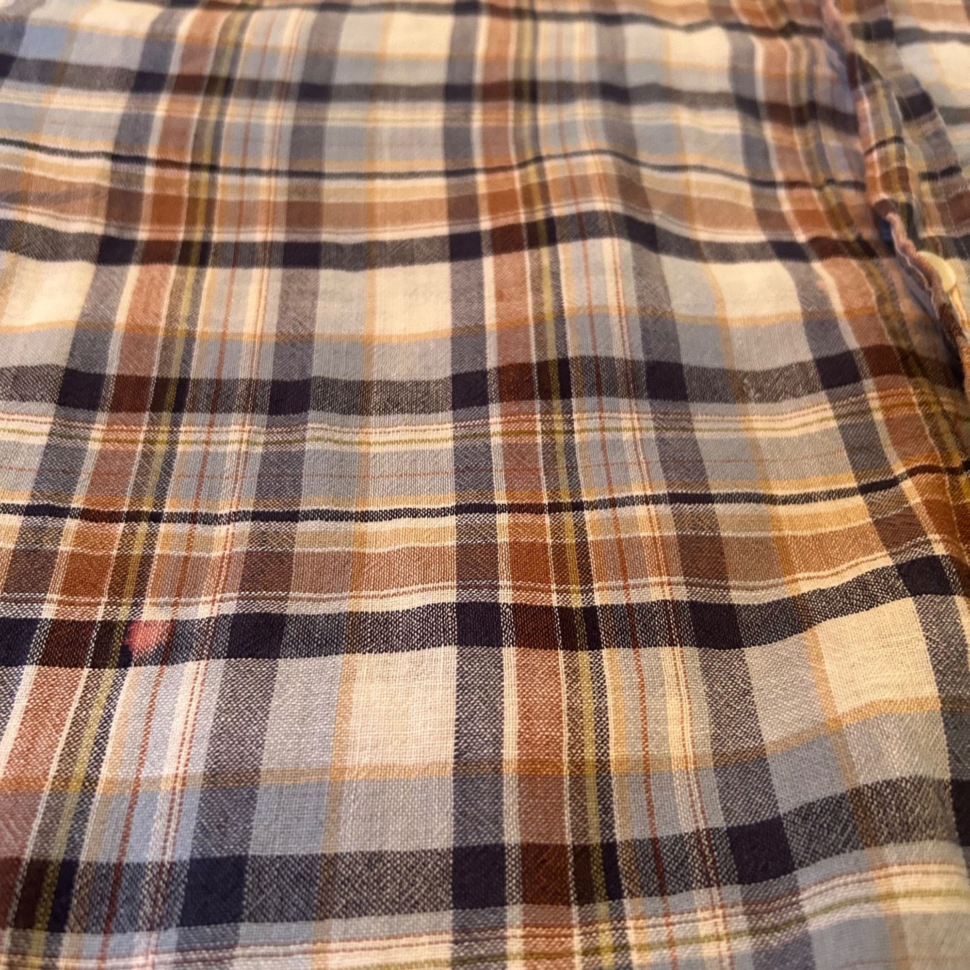 Eddie Bauer Vintage Eddie Bauer Grunge Single Stitch Button Up Linen Ble Size US XL / EU 56 / 4 - 4 Thumbnail