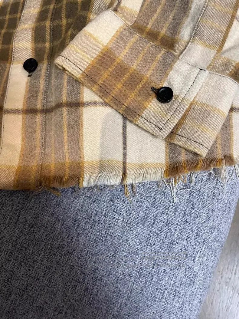 Amiri Amiri 23 Gradient Plaid Flannel Shirt. Size US XL / EU 56 / 4 - 5 Thumbnail