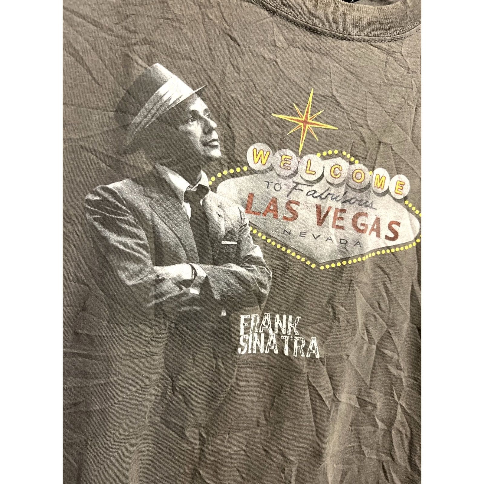 Vintage Frank Sinatra - Welcome to Las Vegas Sign Shirt - Mens M Zion Rootwear T31 Size US M / EU 48-50 / 2 - 3 Thumbnail