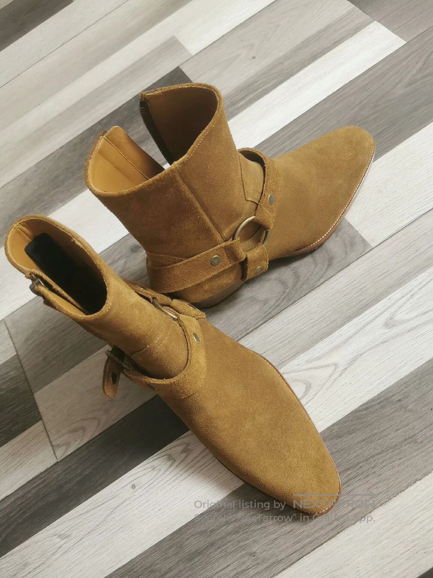 Other Classic Suede Ankle Boots with Buckle. Size US 7 / EU 40 - 4 Thumbnail