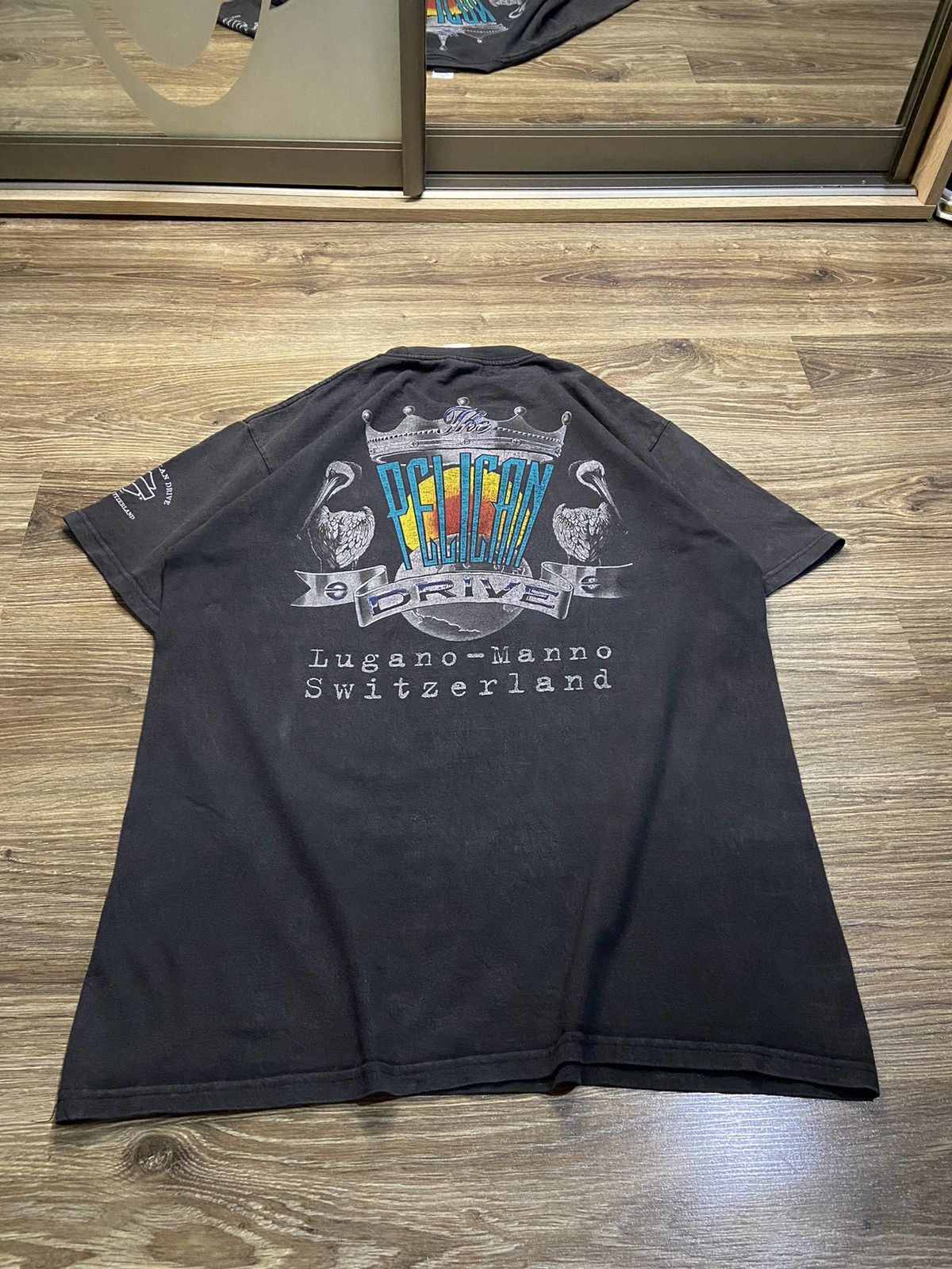 image of Harley Davidson Vintage T-Shirt in Grey, Men's (Size Large)