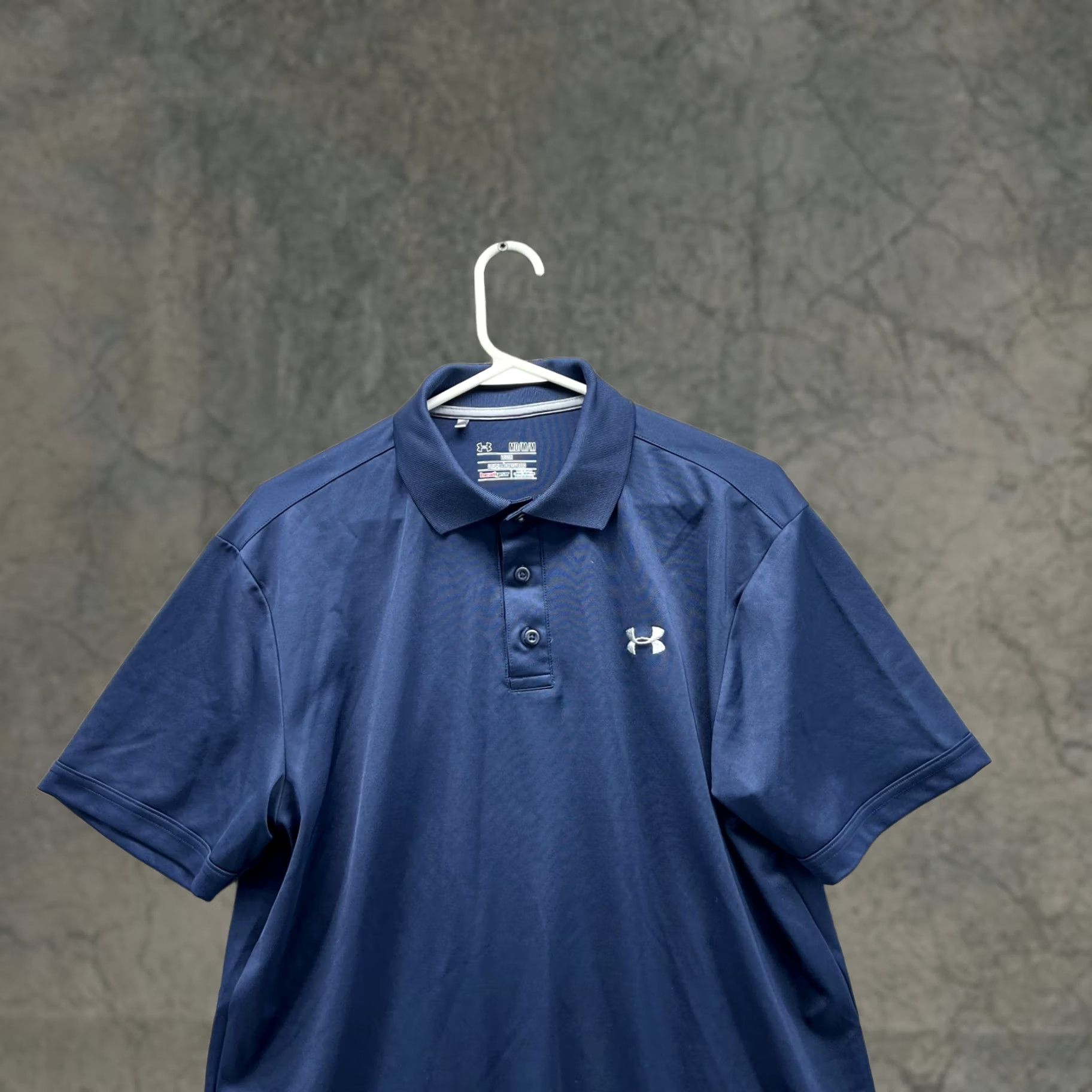 Under Armour Under Armour Polo Shirt Men Medium Blue Navy HeatGear Athletic UA Shirt Polo Casual Size US M / EU 48-50 / 2 - 1 Thumbnail