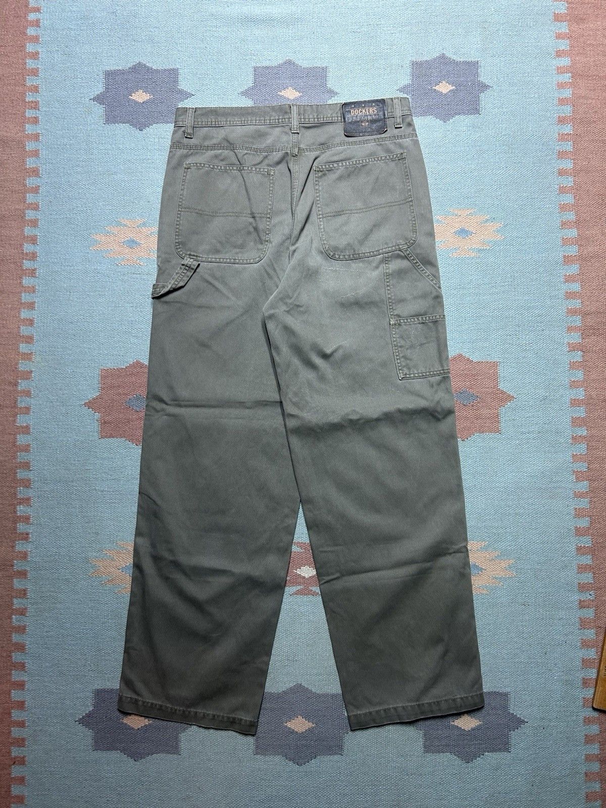 Vintage Vtg dockers carpenter pants pique micro corduroy work 33x32 Size US 33 - 1 Thumbnail