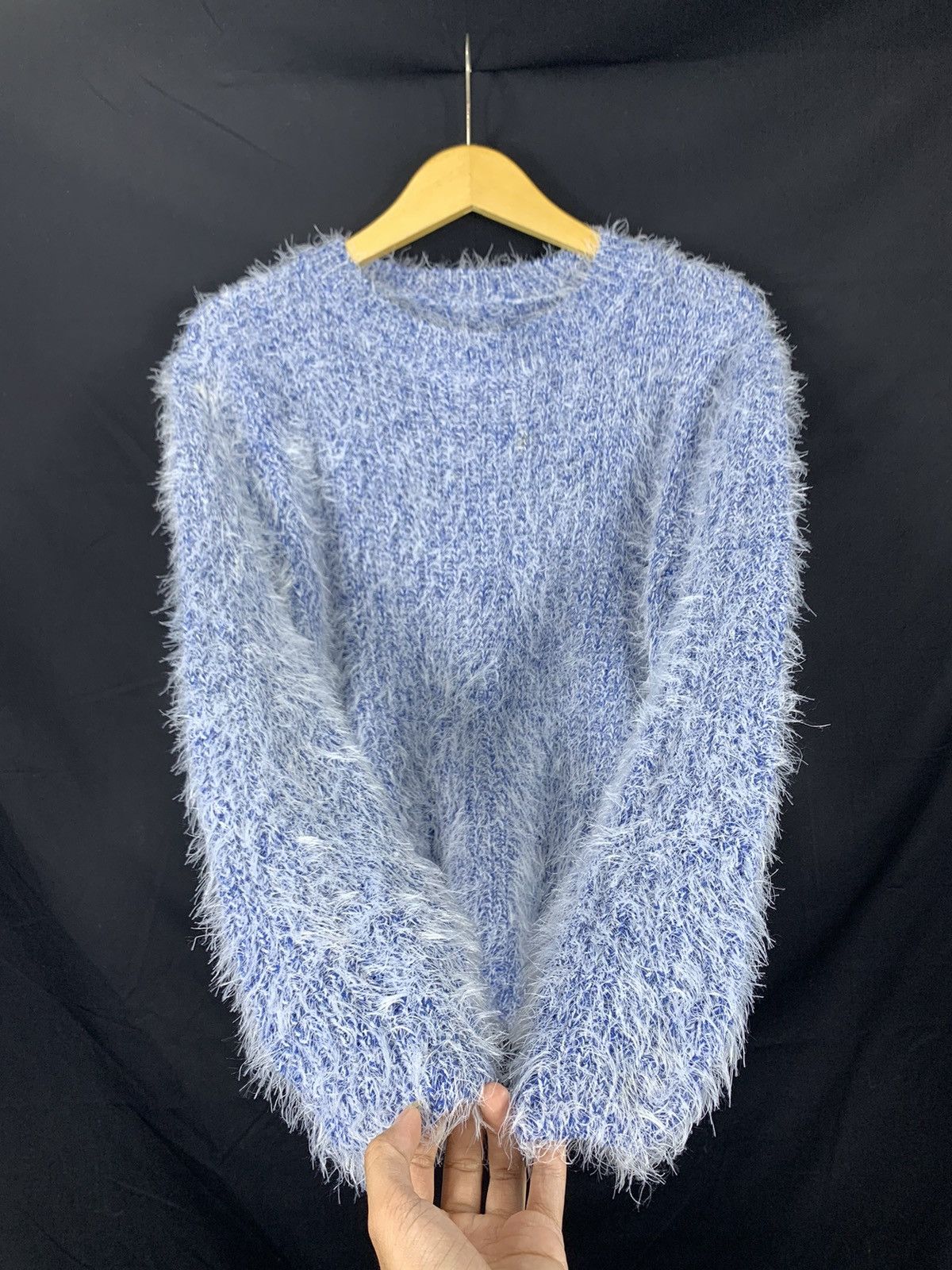 Hysteric Glamour × If Six Was Nine × Japanese Brand Y2k Undefined fuzzy mohair blue sweater Size US M / EU 48-50 / 2 - 2 Thumbnail