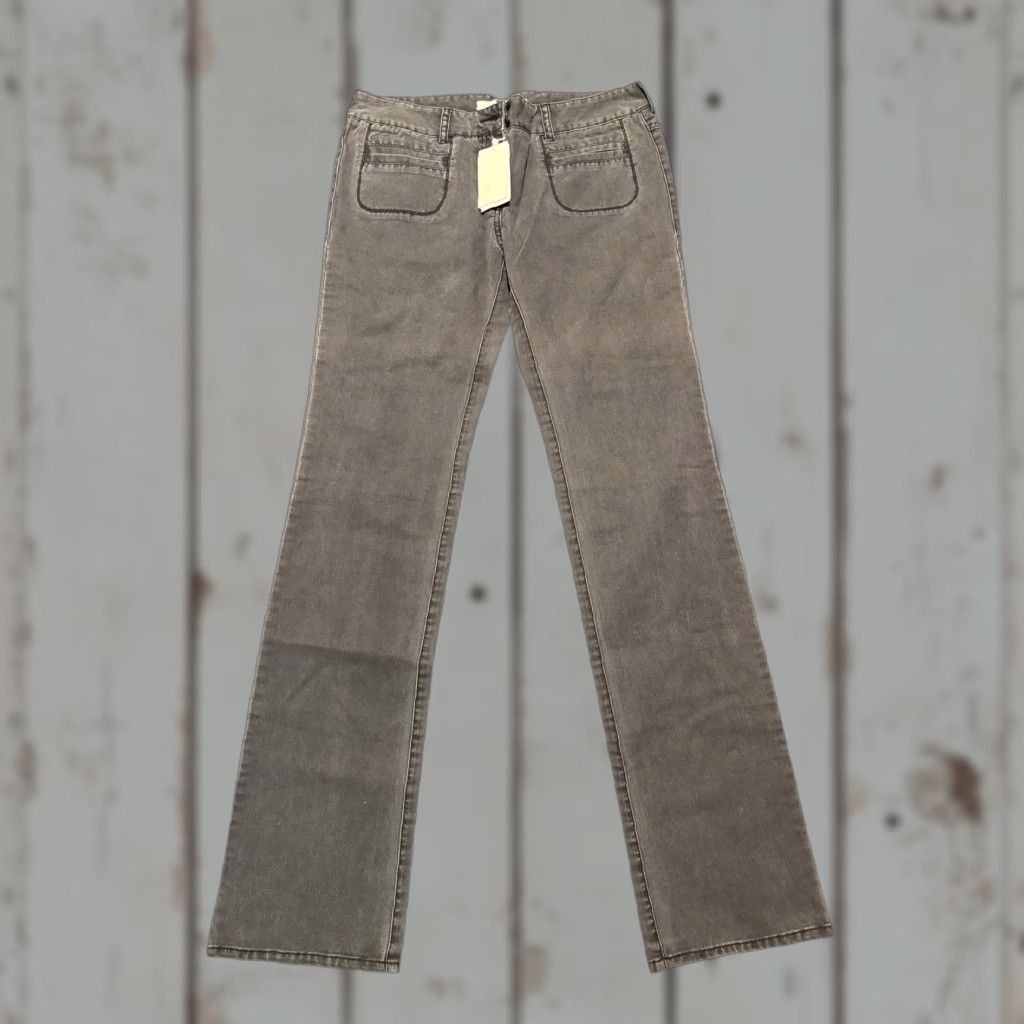 3.1 Phillip Lim 3.1 Phillip Lim Grey Embroidered Feather Pants Women’s Size 8 Utility Trousers Size 30" / US 8 / IT 44 - 1 Thumbnail