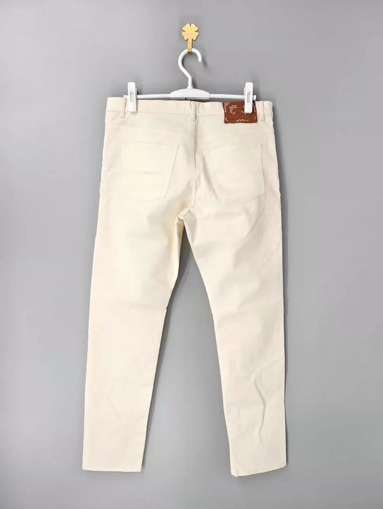Dior Dior White Embroidered Denim Pants-2505 Size US 32 / EU 48 - 2 Thumbnail