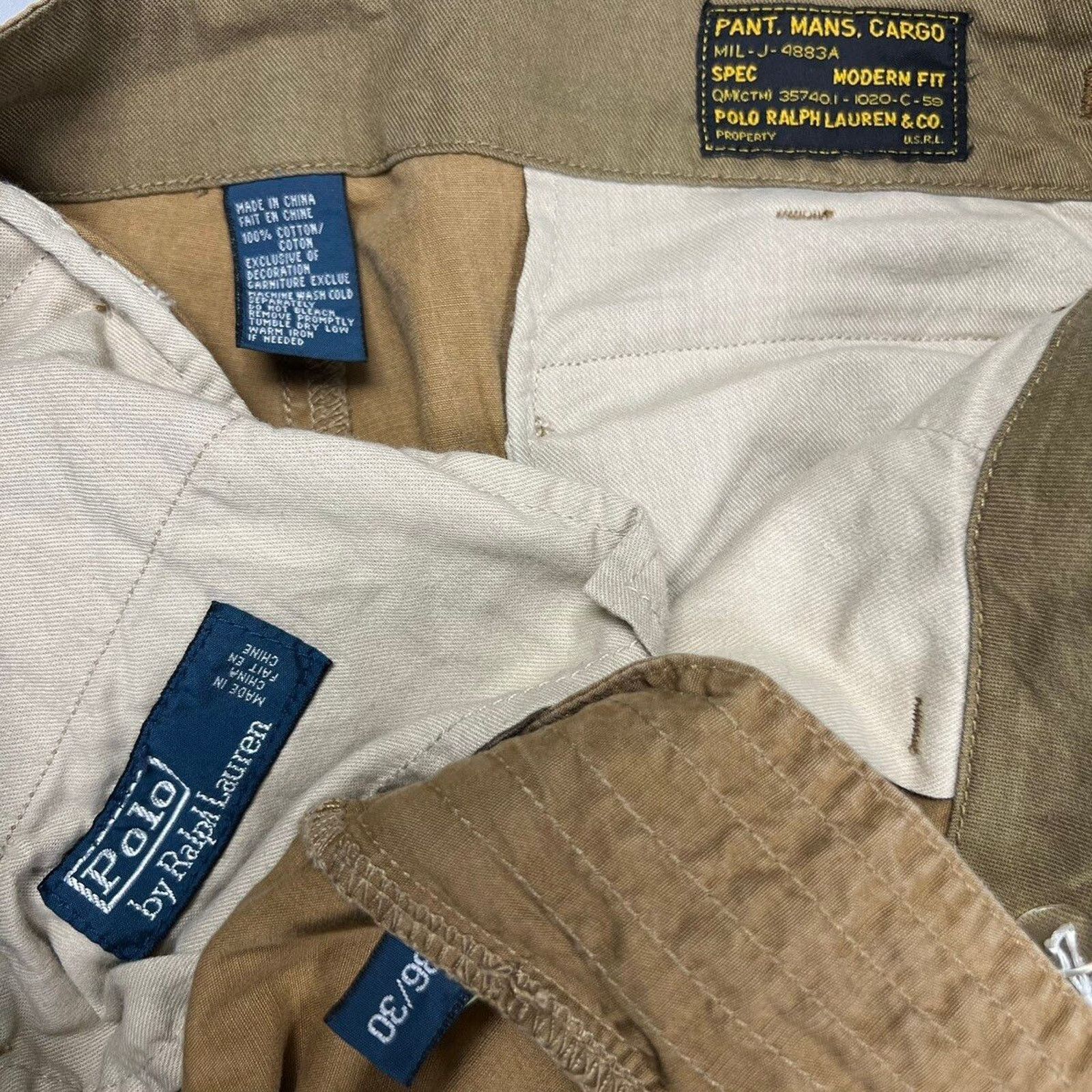 Polo Ralph Lauren × Vintage Polo Ralph Lauren Pants 36x30 MIL-J-4883A Surplus 90s Cargo Size US 36 / EU 52 - 8 Thumbnail