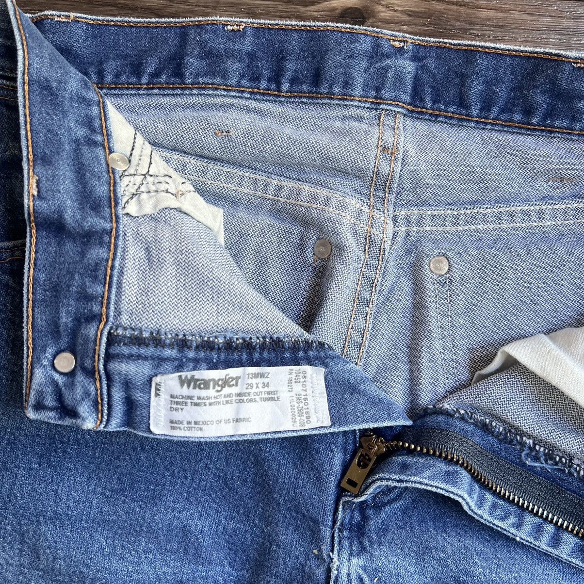 Wrangler Made in Mexico 2000s Tall & Thin Blue Denim 29x34 Size US 29 - 5 Thumbnail