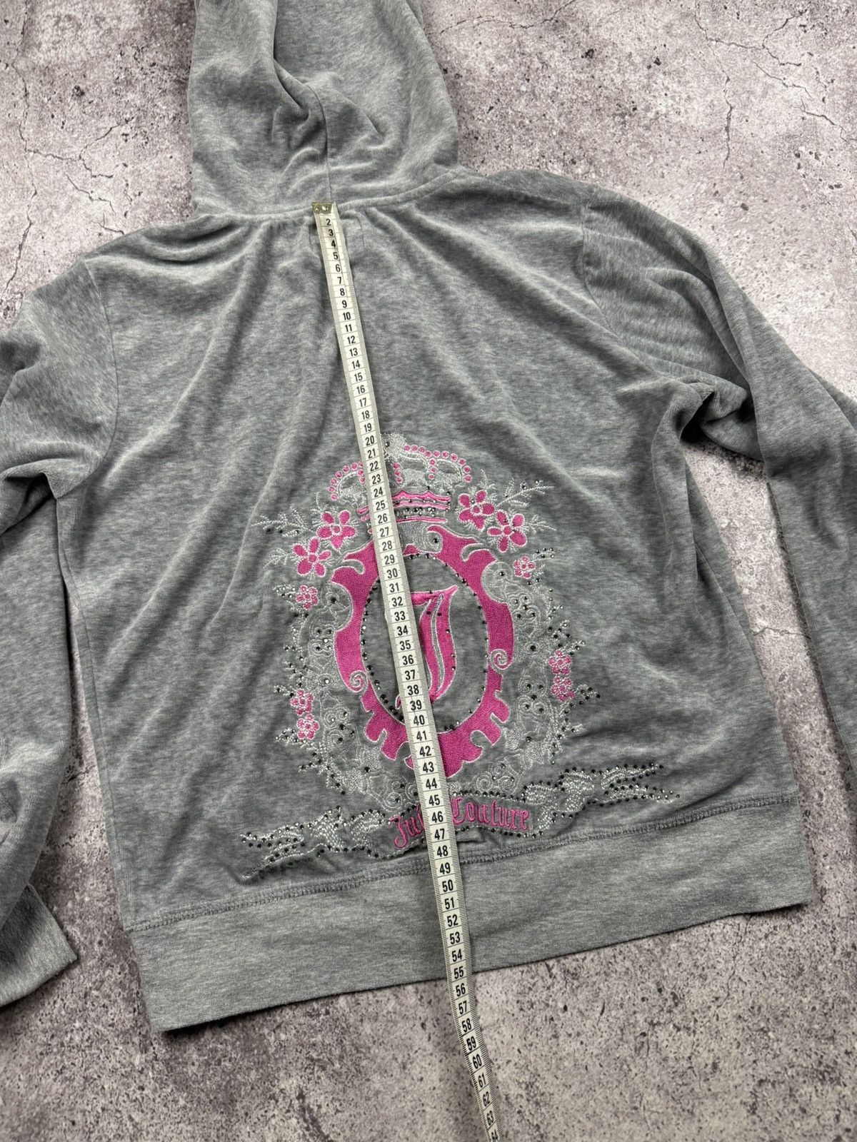 Juicy Couture VINTAGE VELOUR JUICY COUTURE BIG LOGO Y2K ZIP UP HOODIE Size XXL / US 16-18 / IT 52-54 - 8 Thumbnail