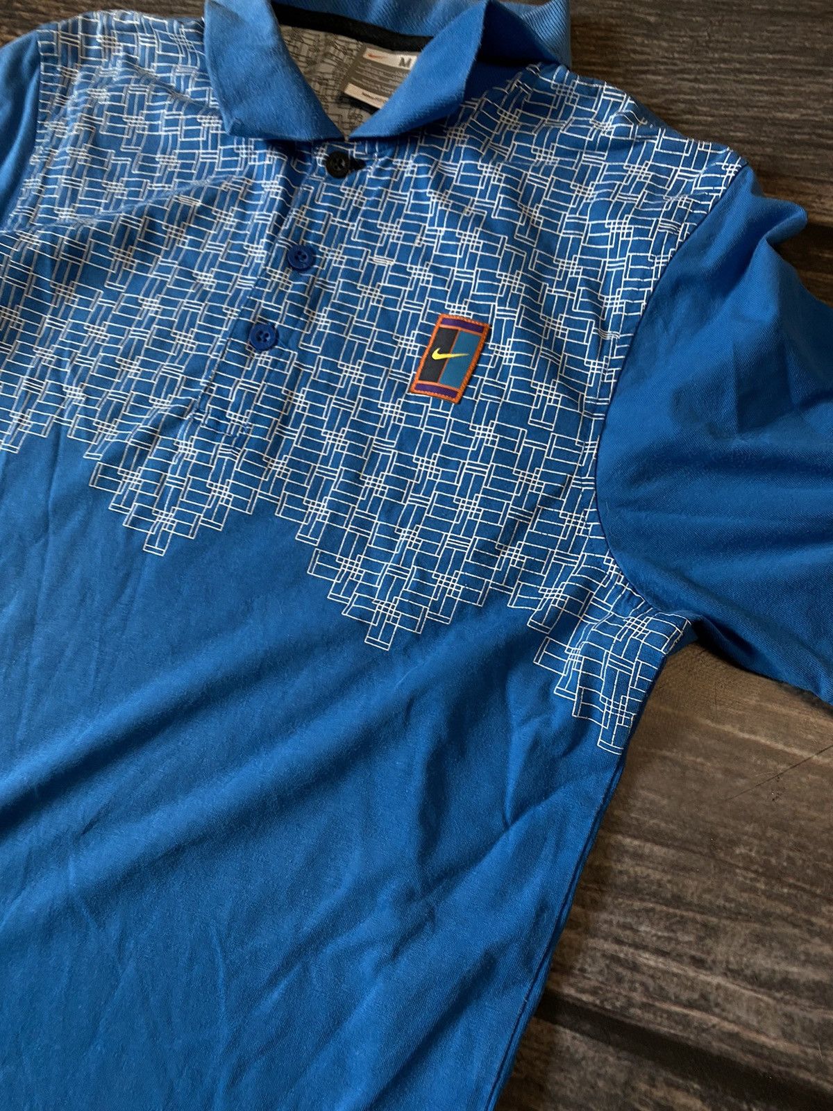 Nike Vintage Nike Tn Shirt Drill y2k Swoosh Size US M / EU 48-50 / 2 - 3 Thumbnail