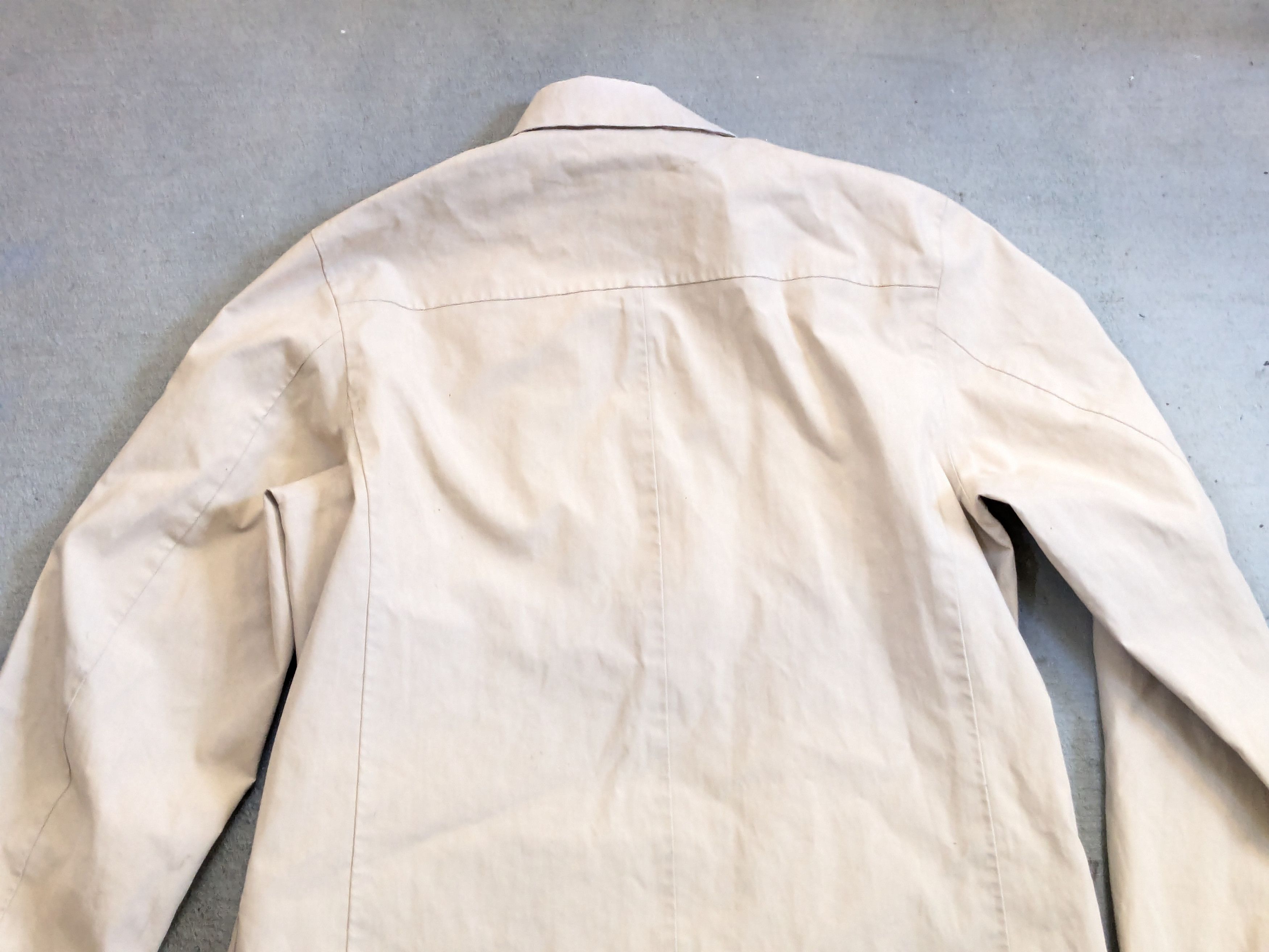 Prada Prada Jacket Beige Medium Cotton Bomber Zip Up Coat Size US M / EU 48-50 / 2 - 15 Thumbnail