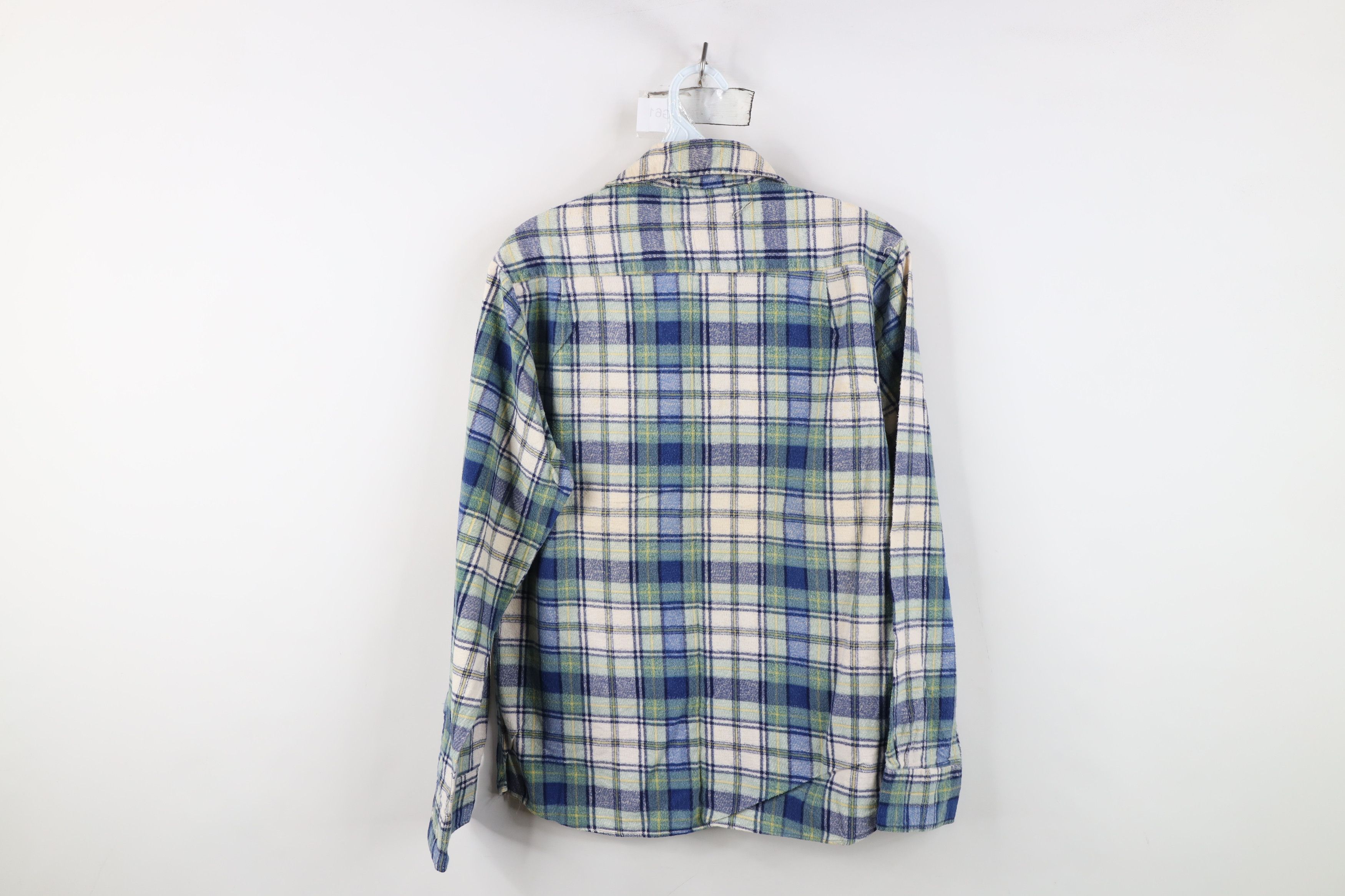 Vintage Vintage 70s Streetwear Flannel Collared Button Shirt Plaid Size US S / EU 44-46 / 1 - 13 Thumbnail