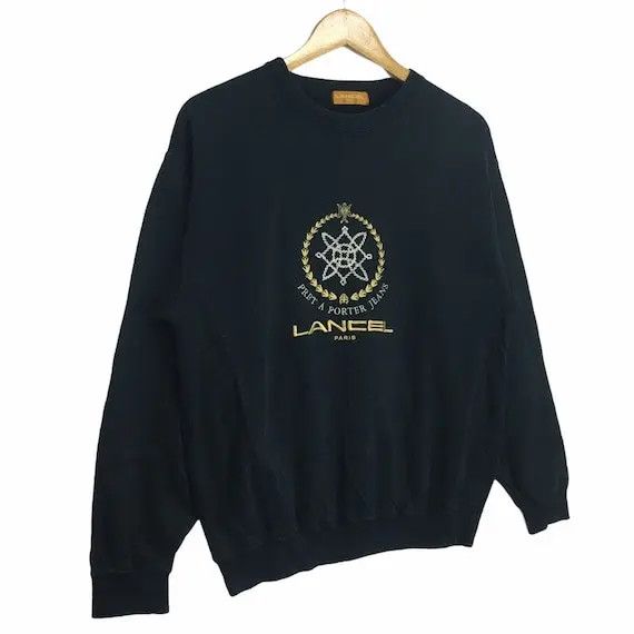 Lancel Vtg LANCEL Paris Embroidery Sweatshirt Made in Japan Size M / US 6-8 / IT 42-44 - 4 Thumbnail