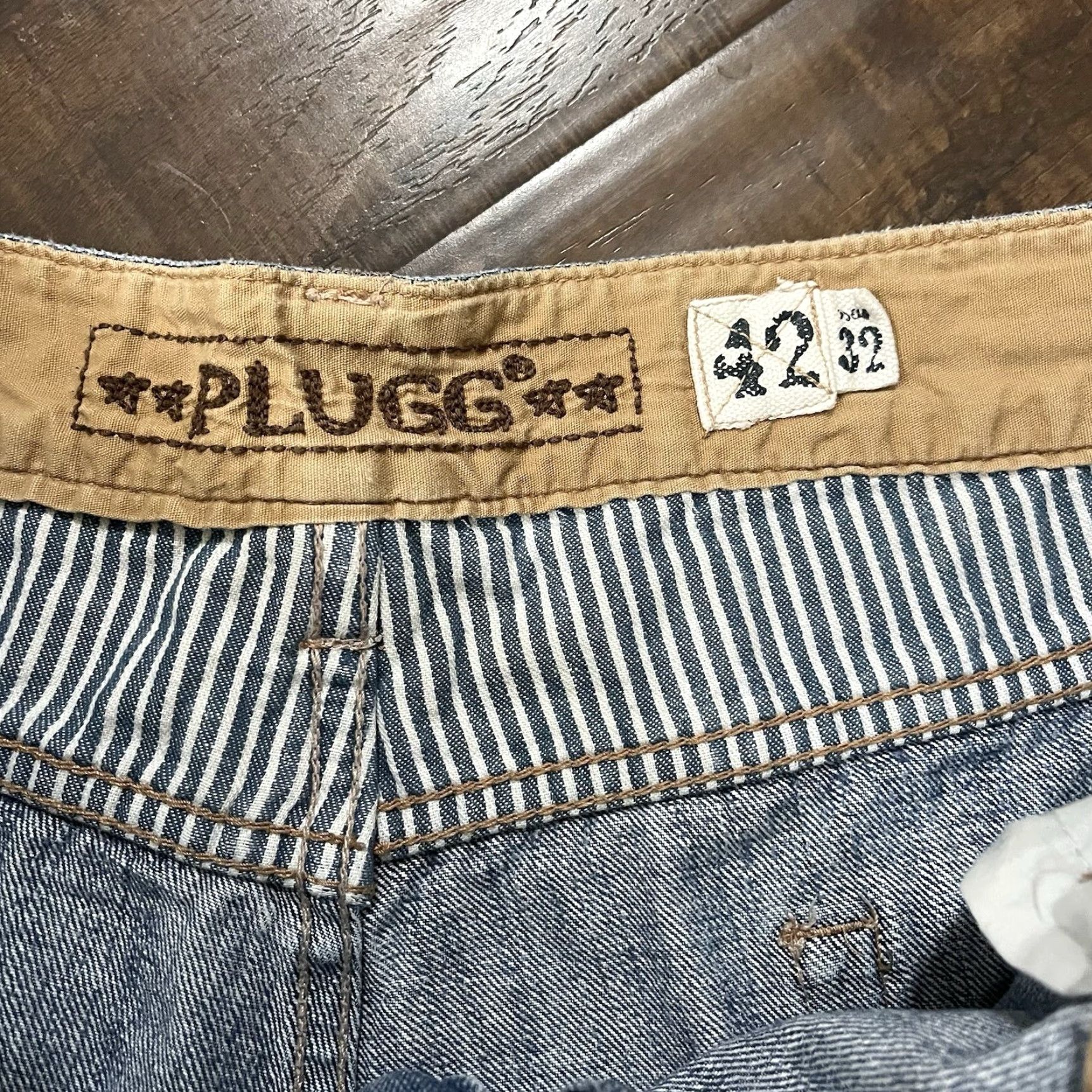Vintage VINTAGE Plugg Jeans Mens 40x30 Baggy Wide Leg 90s Y2K Skater Hip Hop Grunge Straight Jeans 5-Pocket Blue Cotton Denim Mens Size US 40 / EU 56 - 6 Thumbnail