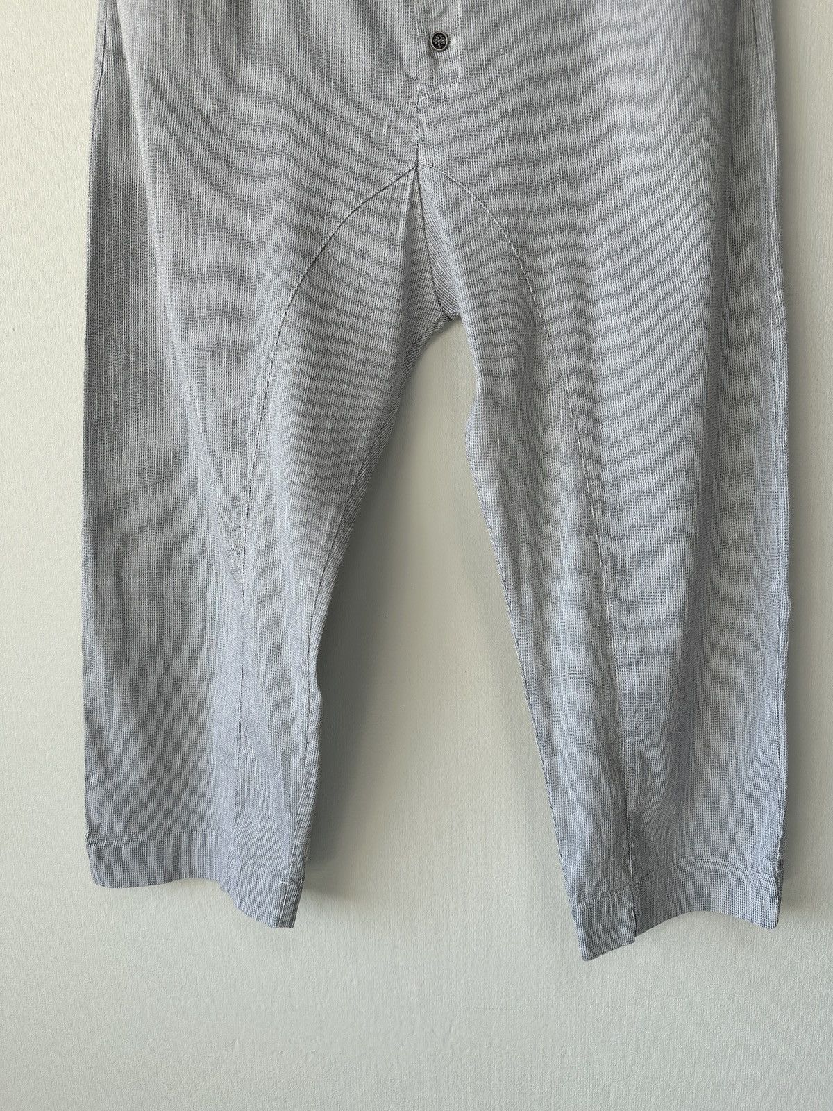 Transit TRANSIT PAR SUCH Drop Crotch Linen Blend Cropped Pants Sz 2 Size 30" / US 8 / IT 44 - 4 Thumbnail