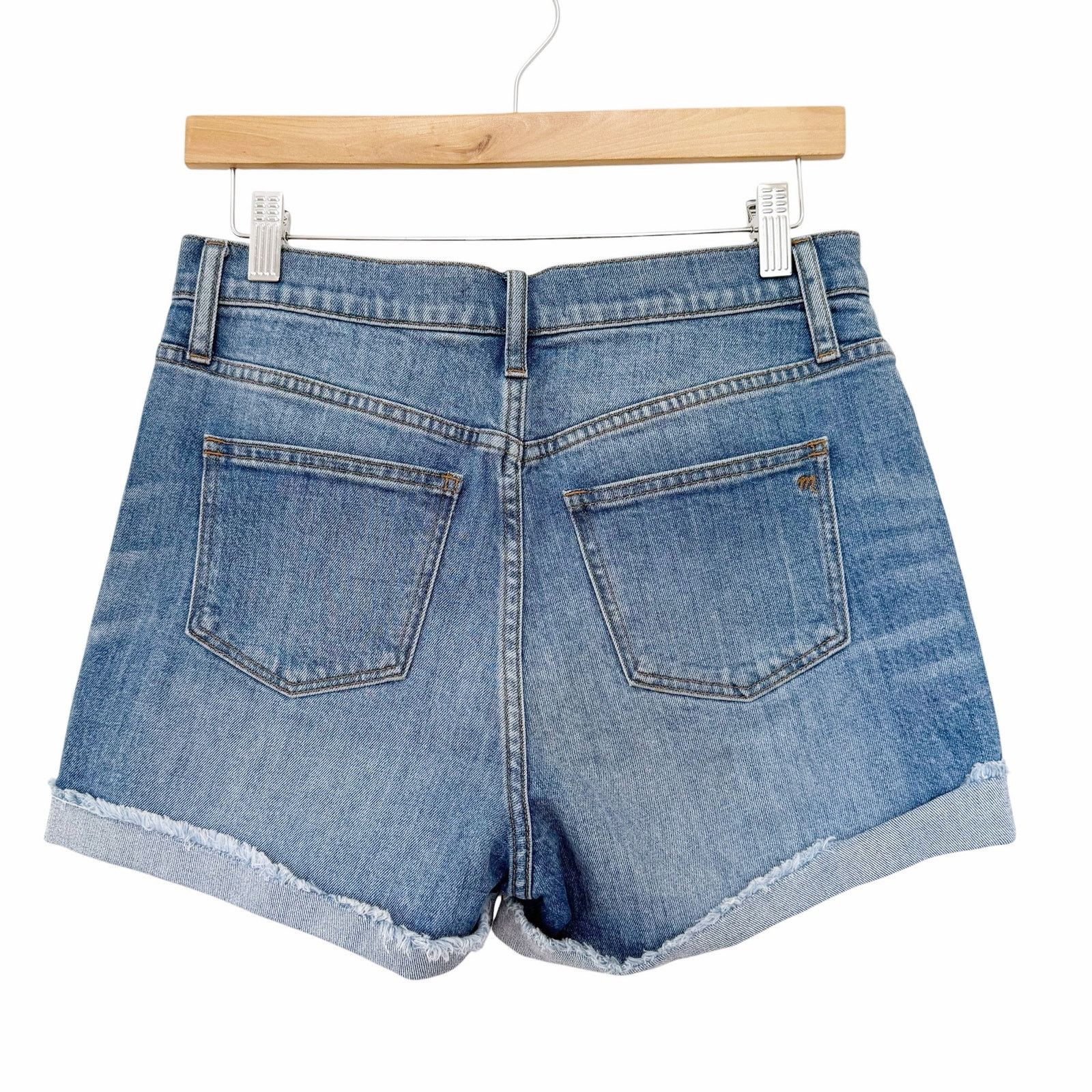 Madewell Madewell Cuffed Denim Jean Shorts Sz 27 Size 27" / US 4 / IT 40 - 4 Thumbnail
