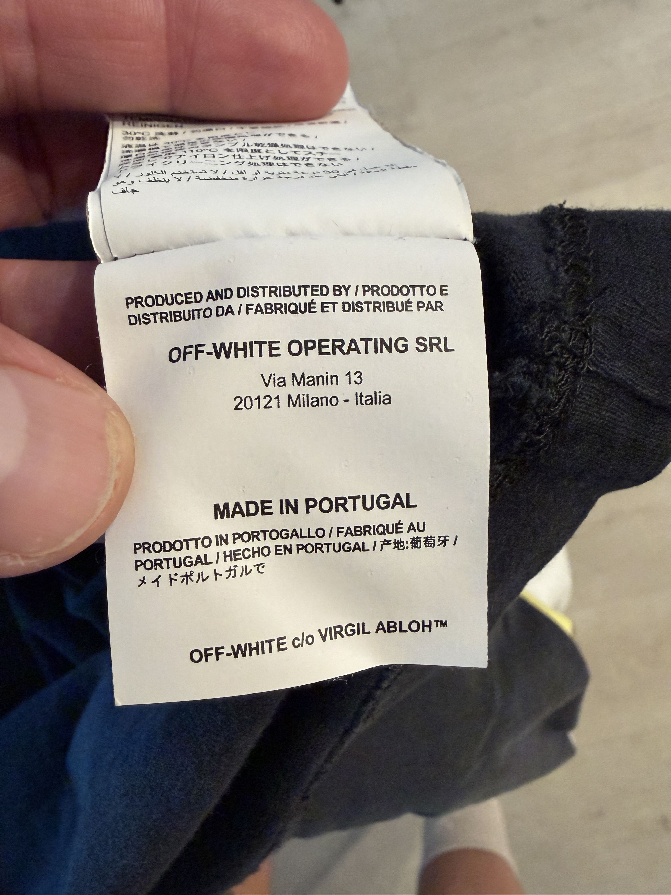 Off-White Off White 2013 Tee Black Main Label Early Virgil Era Size US XL / EU 56 / 4 - 7 Thumbnail
