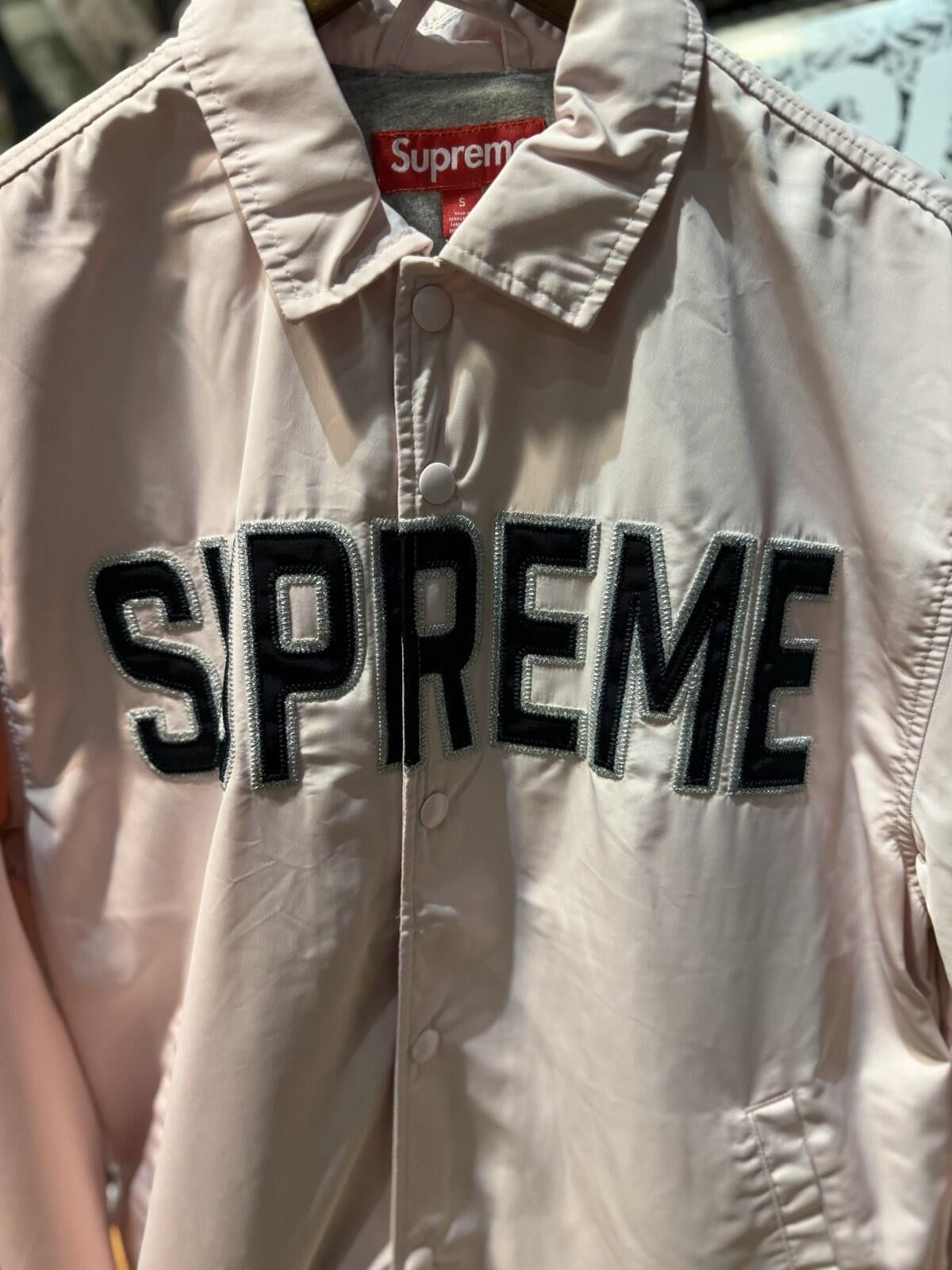 Supreme Supreme SS26 Spellout Embroidered Jacket Pink Size Small Size US S / EU 44-46 / 1 - 4 Thumbnail
