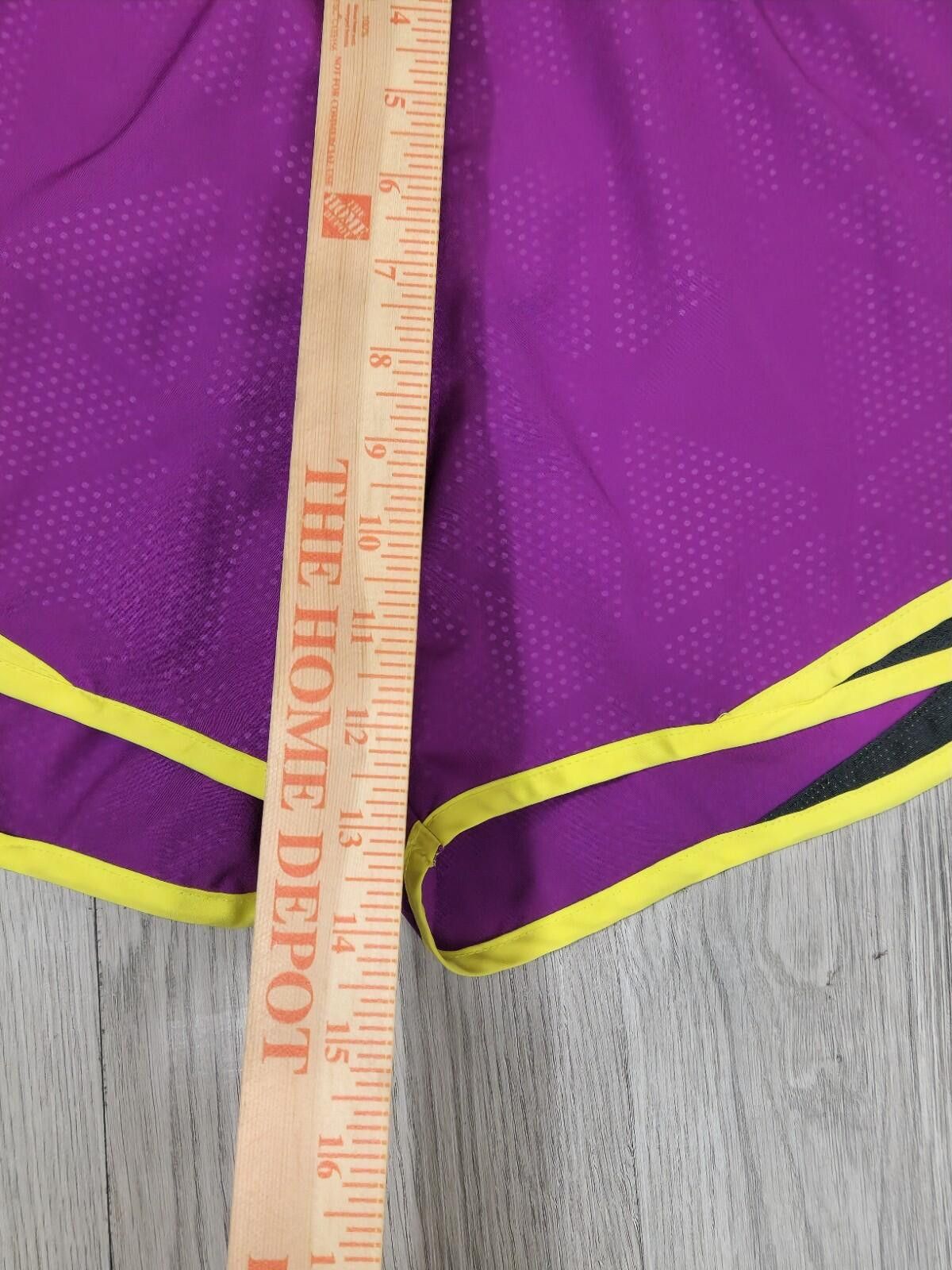 Nike Nike Shorts Womens M Purple,Black,Yellow Dri-Fit Running #12 Size 32" / US 10 / IT 46 - 2 Thumbnail