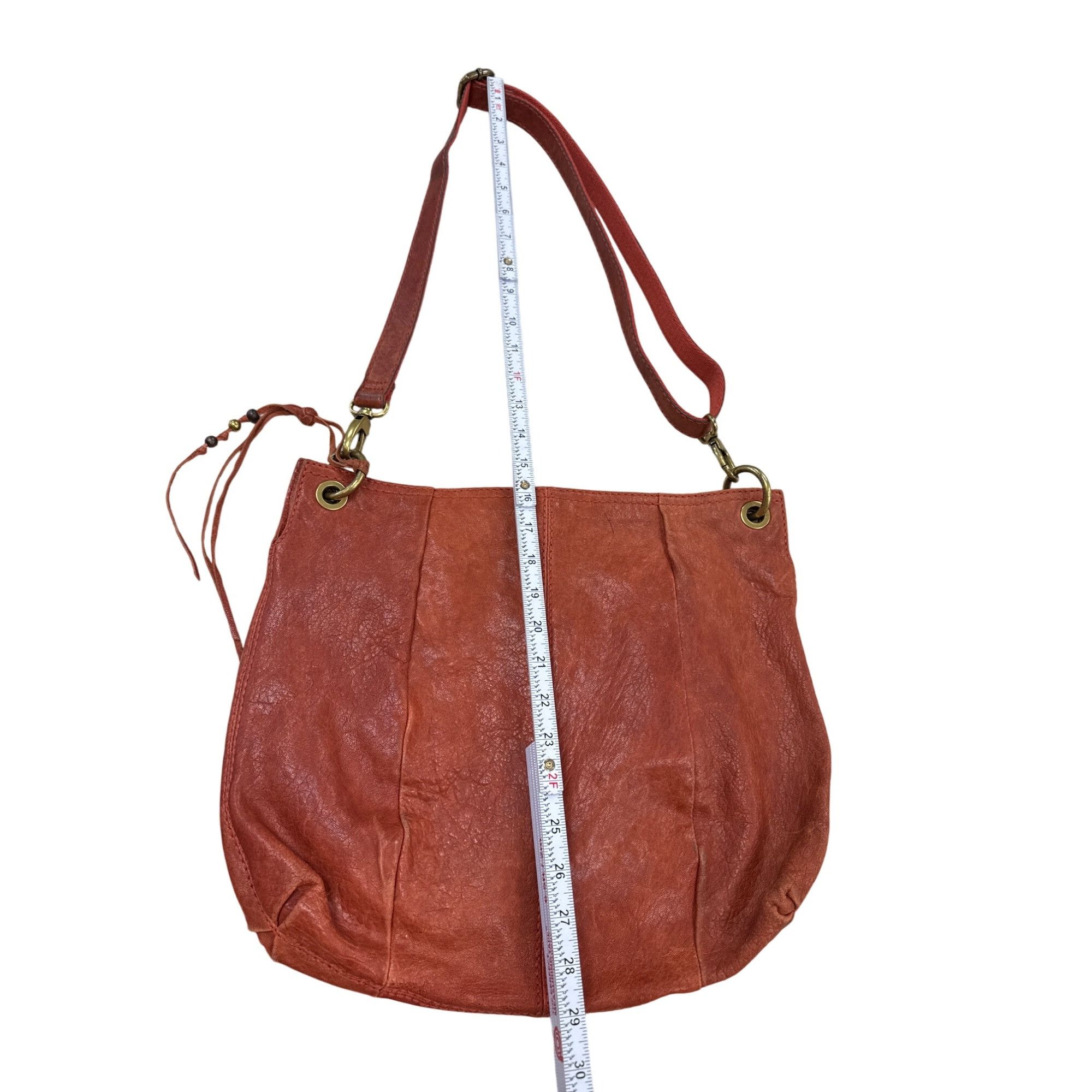 Fossil Vintage Fossil Womens Red Leather Shoulder Bag Purse SKU 723 Size ONE SIZE - 4 Thumbnail