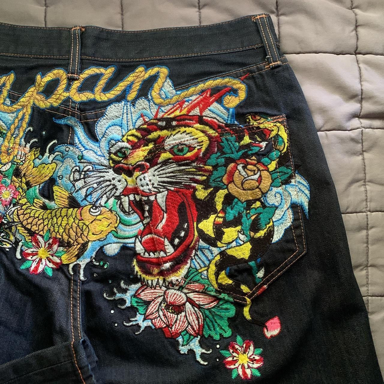 Ed Hardy × Vintage Ed Hardy Jeans/ Waist 38/Length 34 Size US 38 / EU 54 - 3 Thumbnail