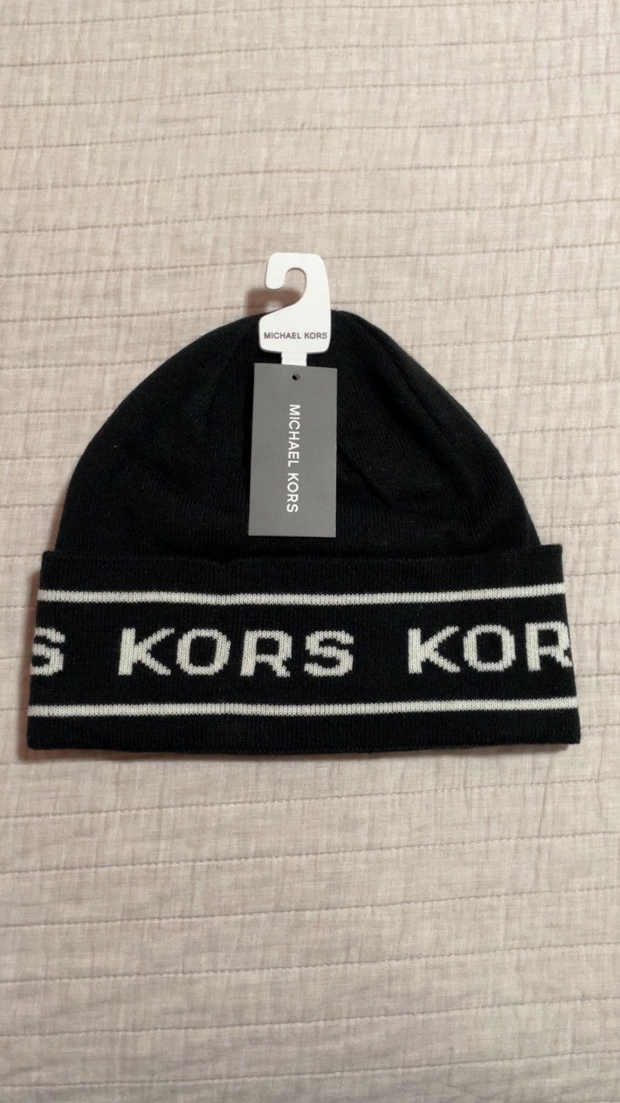 Michael Kors Black Michael Kors Logo Beanie Size ONE SIZE - 1 Thumbnail