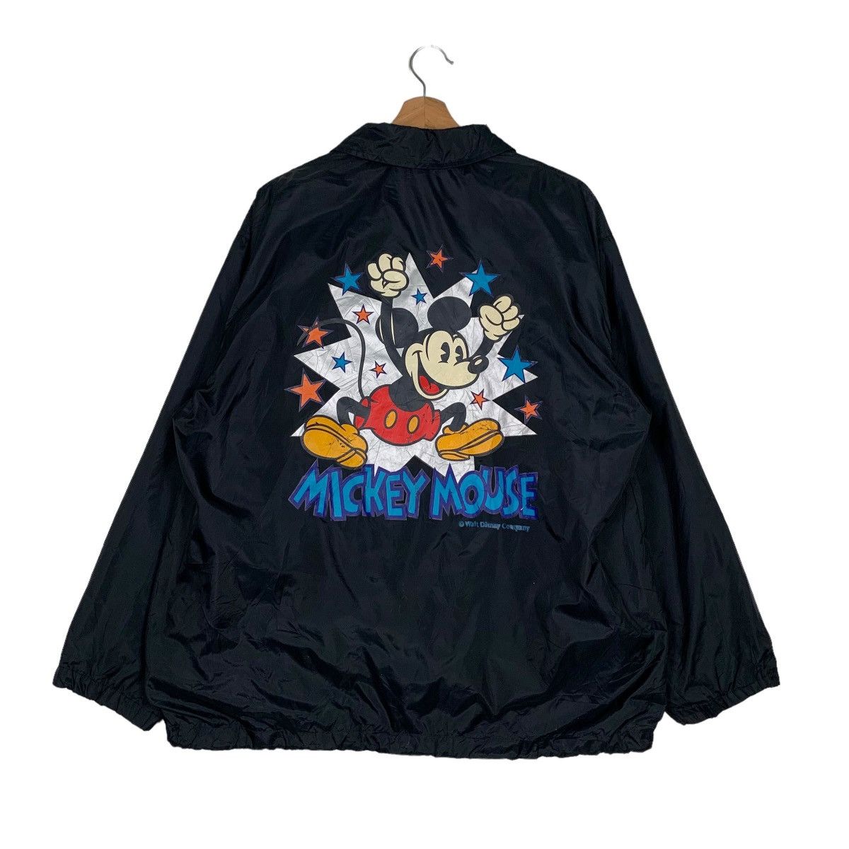 Disney MICKEY MOUSE Graphic Big Logo Coach Jacket #0200-C10 Size US M / EU 48-50 / 2 - 1 Thumbnail