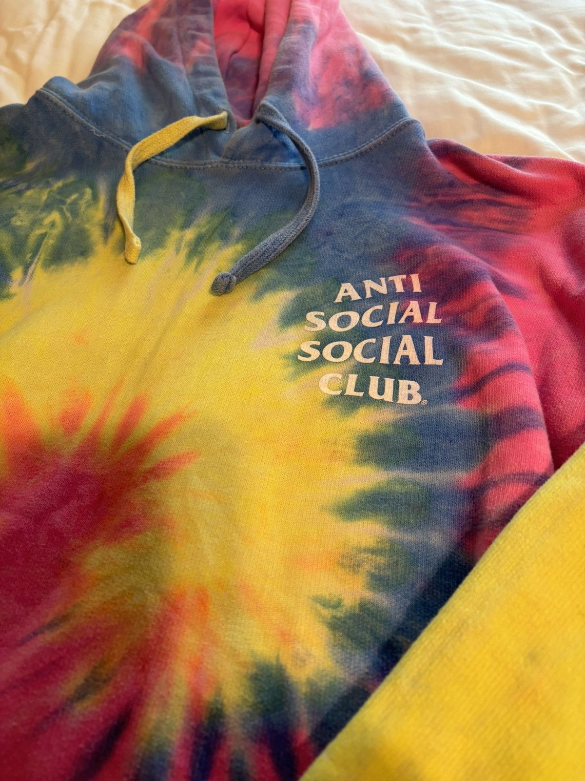 Anti Social Social Club Rare Neon Tiedye Hoodie Size L / US 10 / IT 46 - 9 Thumbnail