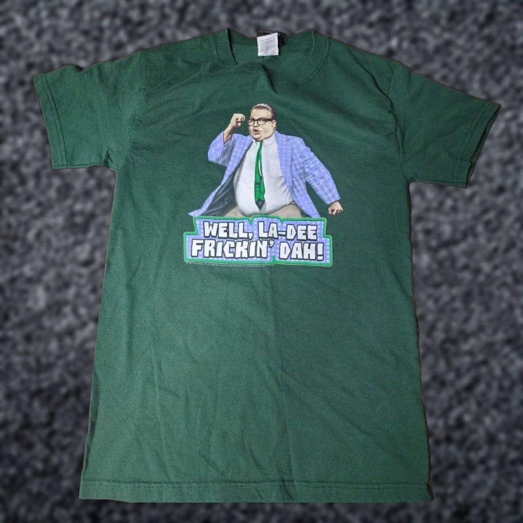 Vintage VINTAGE Saturday Night Live Chris Farley La Dee Frickin Dah T-Shirt Men Small Green Comedy SNL 90s Size US S / EU 44-46 / 1 - 1 Thumbnail