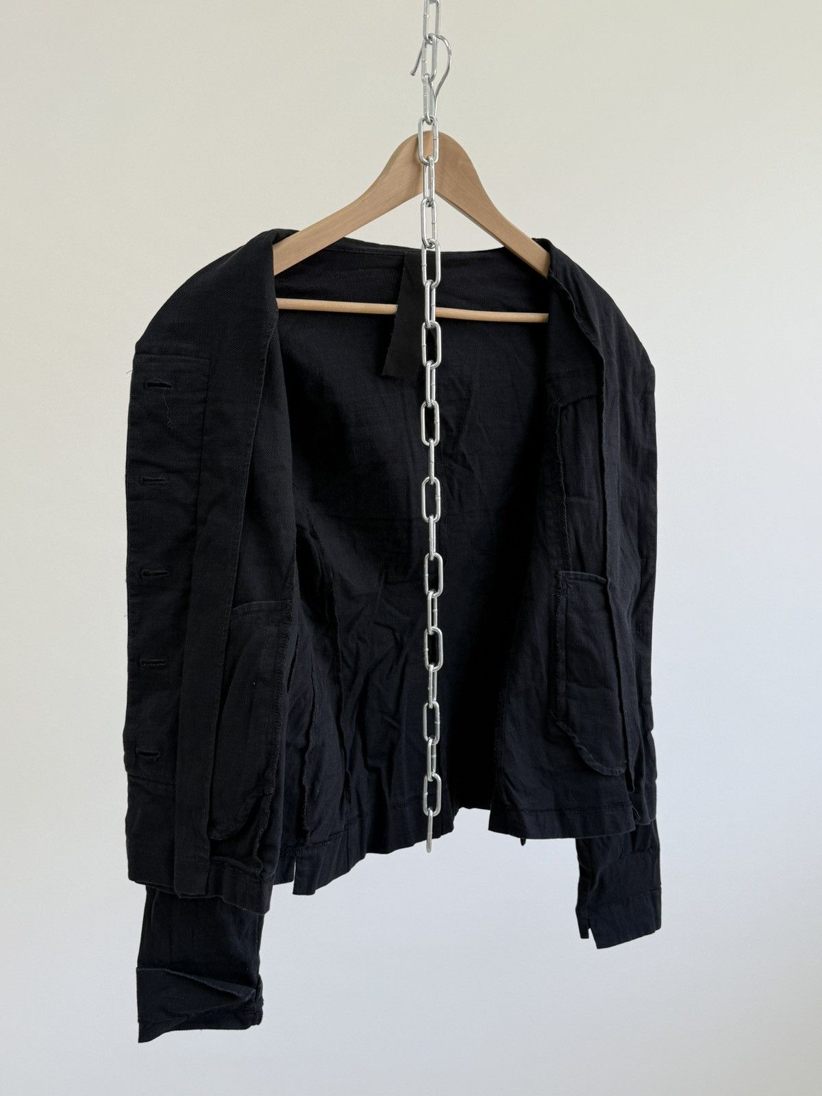 Rundholz Rundholz Black Linen Cotton Jacket Size S Size S / US 4 / IT 40 - 14 Thumbnail