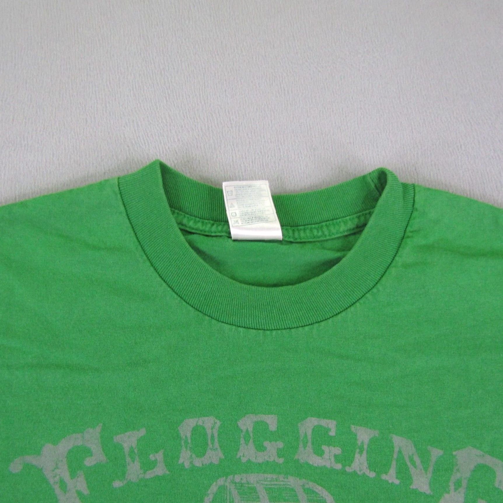 Vintage VINTAGE Flogging Molly Shirt Mens Large Green Band Tee 2003 Punk Rock Irish Crew Neck Short Sleeve Cotton Mens Size US L / EU 52-54 / 3 - 2 Thumbnail