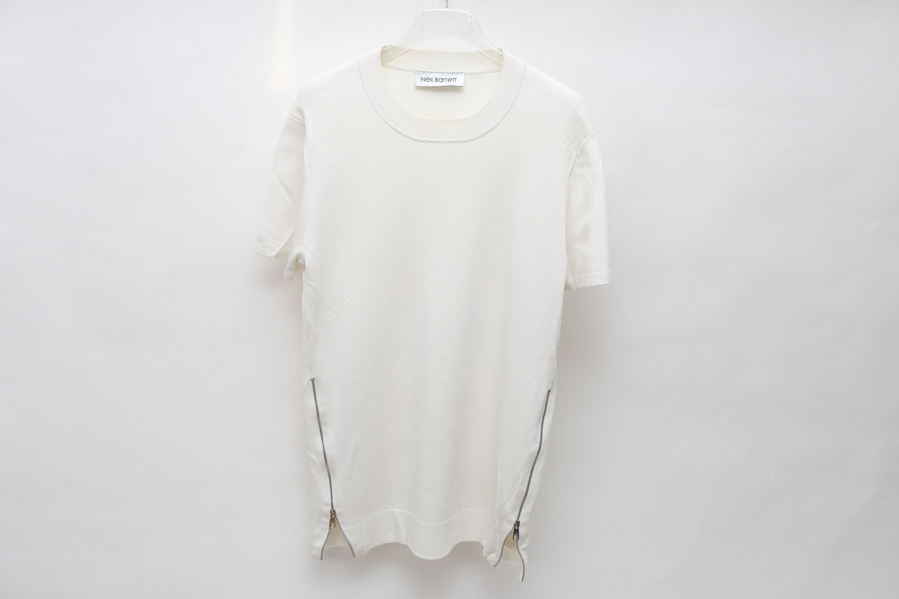 Neil Barrett Knit Zipper Long T-Shirt Size US L / EU 52-54 / 3 - 1 Thumbnail