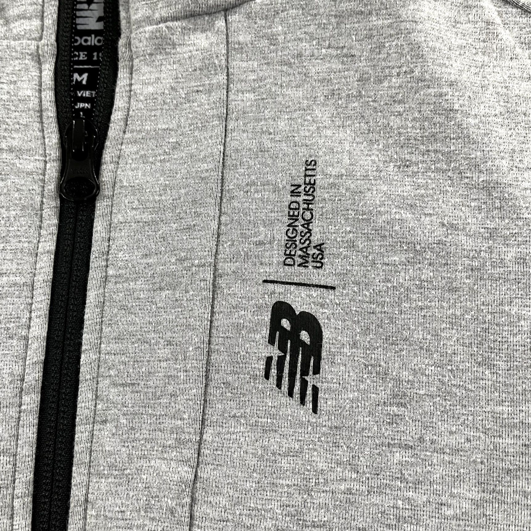 New Balance NEW BALANCE Jacket Mens Medium Gray Fortitech Fleece Full Zip Hooded Training Size US M / EU 48-50 / 2 - 2 Thumbnail