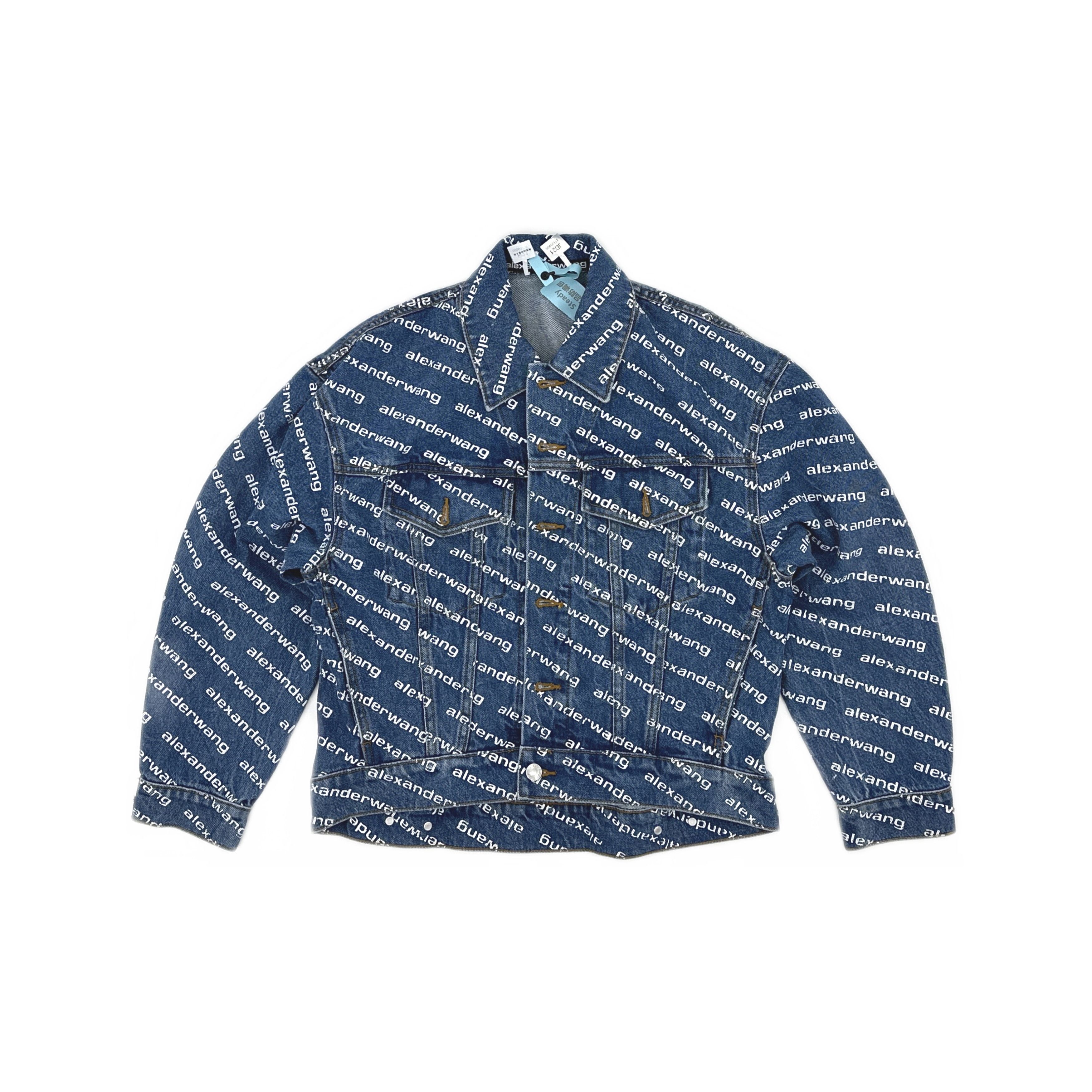 Alexander Wang Alexander Wang Logo Denim Jacket Size XS Size XS / US 0-2 / IT 36-38 - 1 Thumbnail