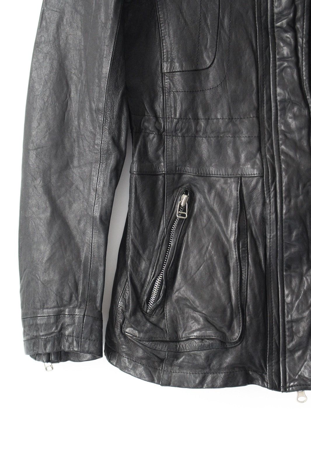 If Six Was Nine 2000S JAPANESE MADE SHEEPSKIN STAND-COLLAR UTILITY JACKET Size US S / EU 44-46 / 1 - 7 Thumbnail