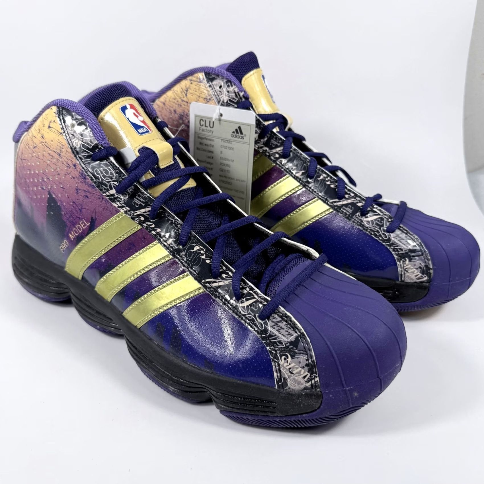Adidas Adidas Sneakers Men Purple/Gold NBA Pro Model 2010 City Pack Basketball - 15 Size US 15 / EU 48 - 4 Thumbnail