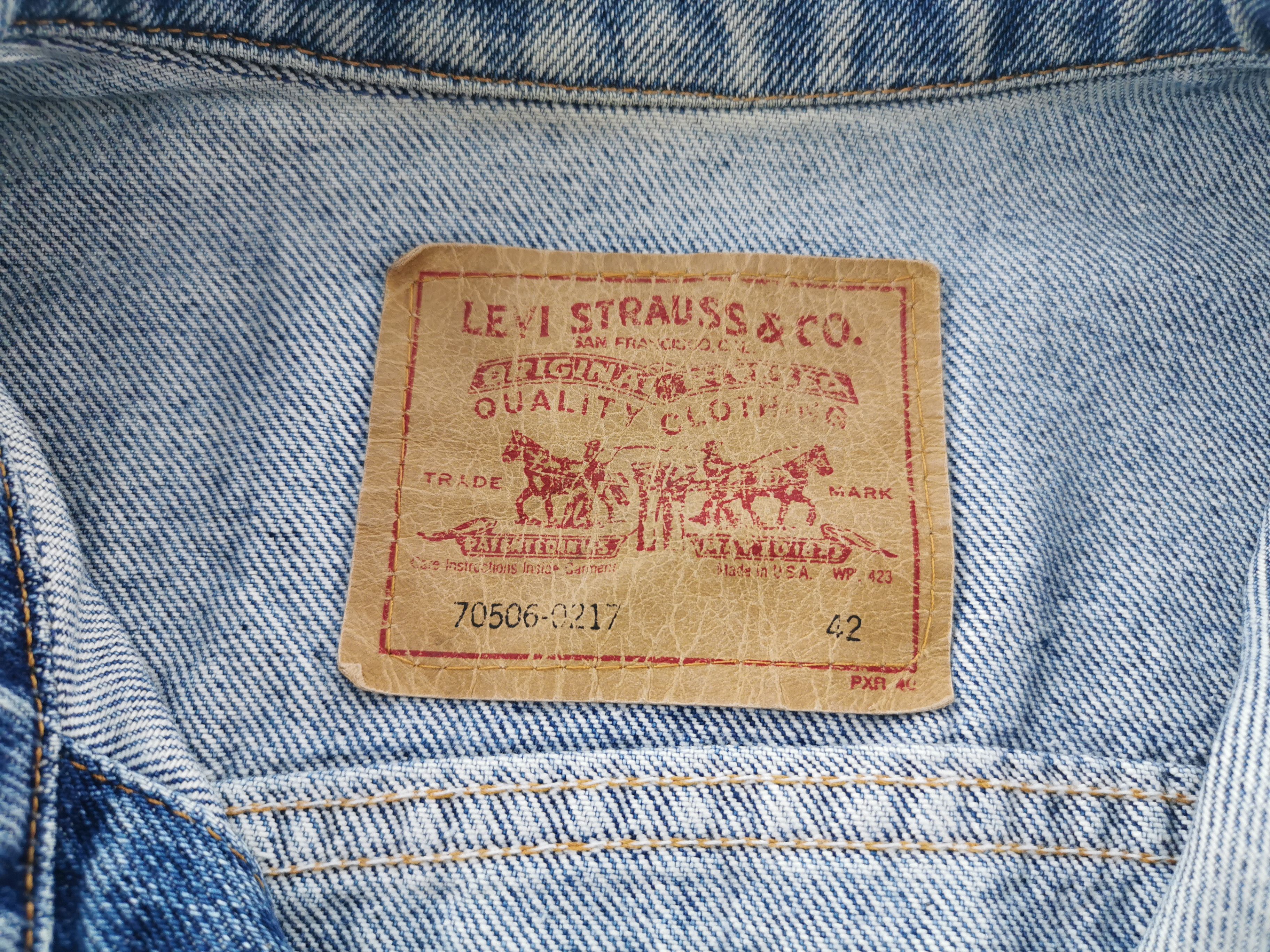 Levi's Vintage 90s Levis 70508-0217 Denim Jacket Made In USA Size L Size US L / EU 52-54 / 3 - 6 Thumbnail