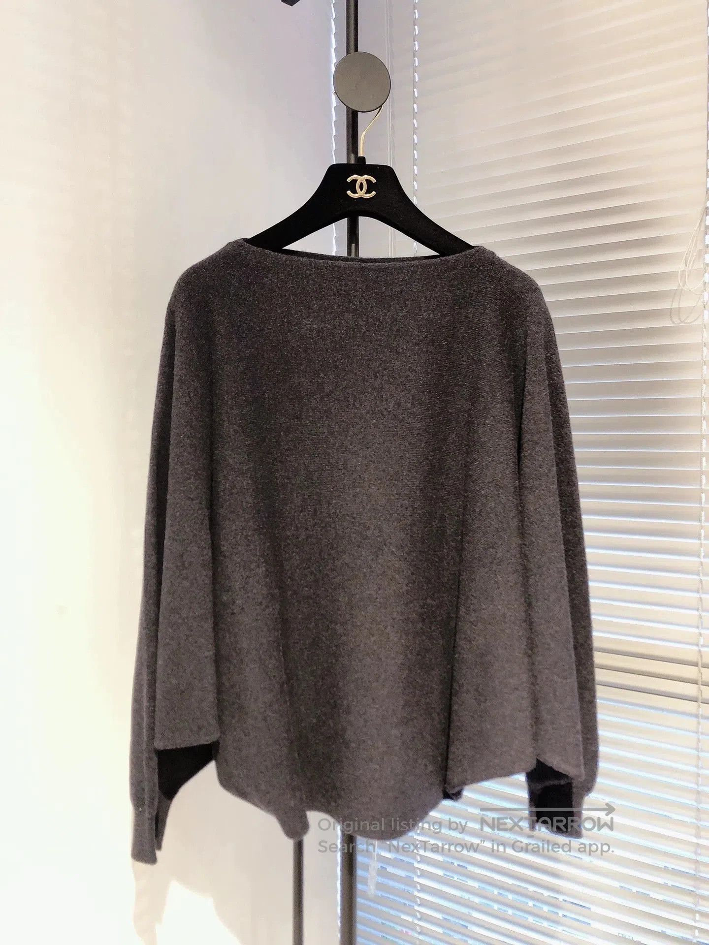 Hermes Hermes Gray Batwing Sleeve Cashmere Sweater. Size US XS / EU 42 / 0 - 1 Thumbnail