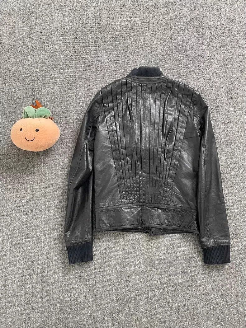 Dior Dior Pleated Bellows Crack Leather Jacket Size US S / EU 44-46 / 1 - 5 Thumbnail