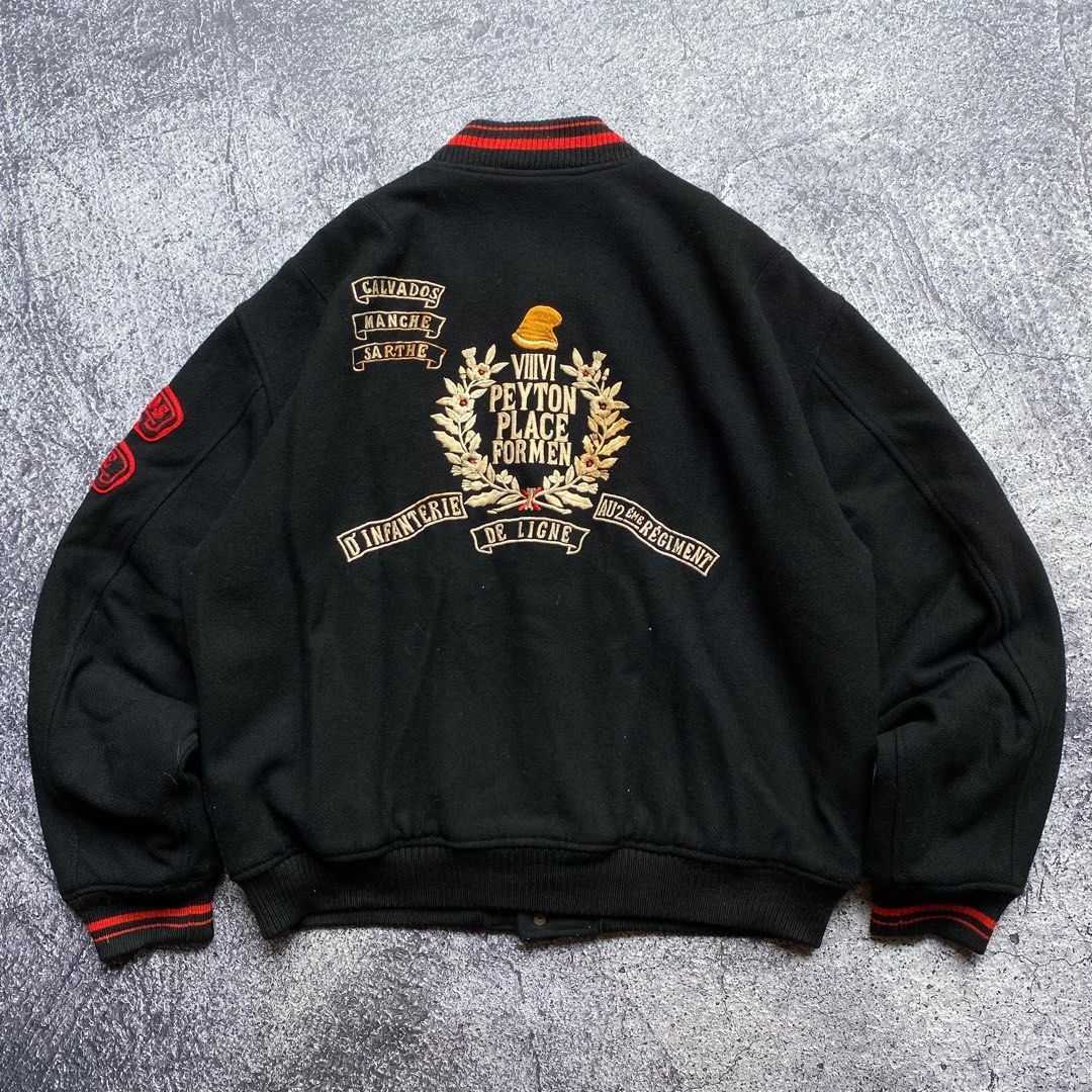 PPFM × Vintage Vintage PPFM Peyton Place Embroidered Varsity Jacket Size US L / EU 52-54 / 3 - 2 Thumbnail