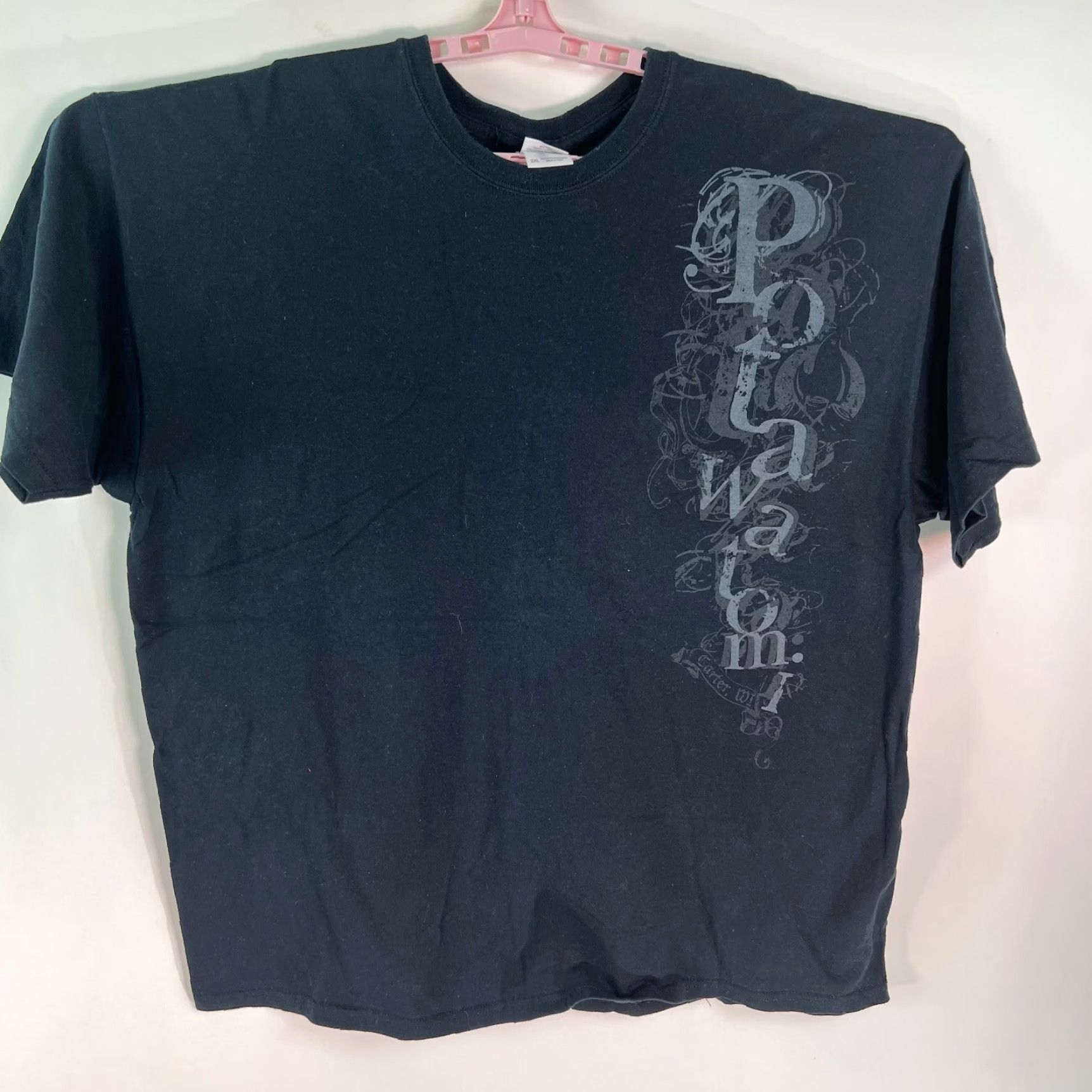 Gildan Potawatomi Casino Gildan Mens Heavy Cotton Short Sleeves Black T Shirt 2XL Graphic Print Size US XXL / EU 58 / 5 - 2 Thumbnail
